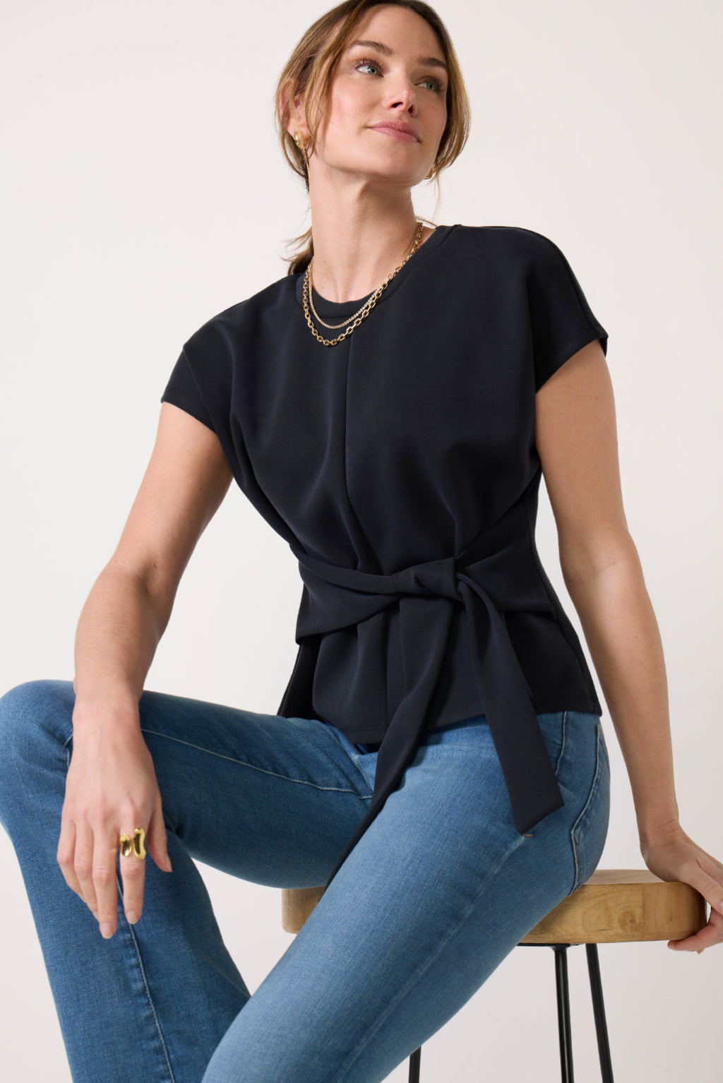 Women's Max Tie Front Scuba Top