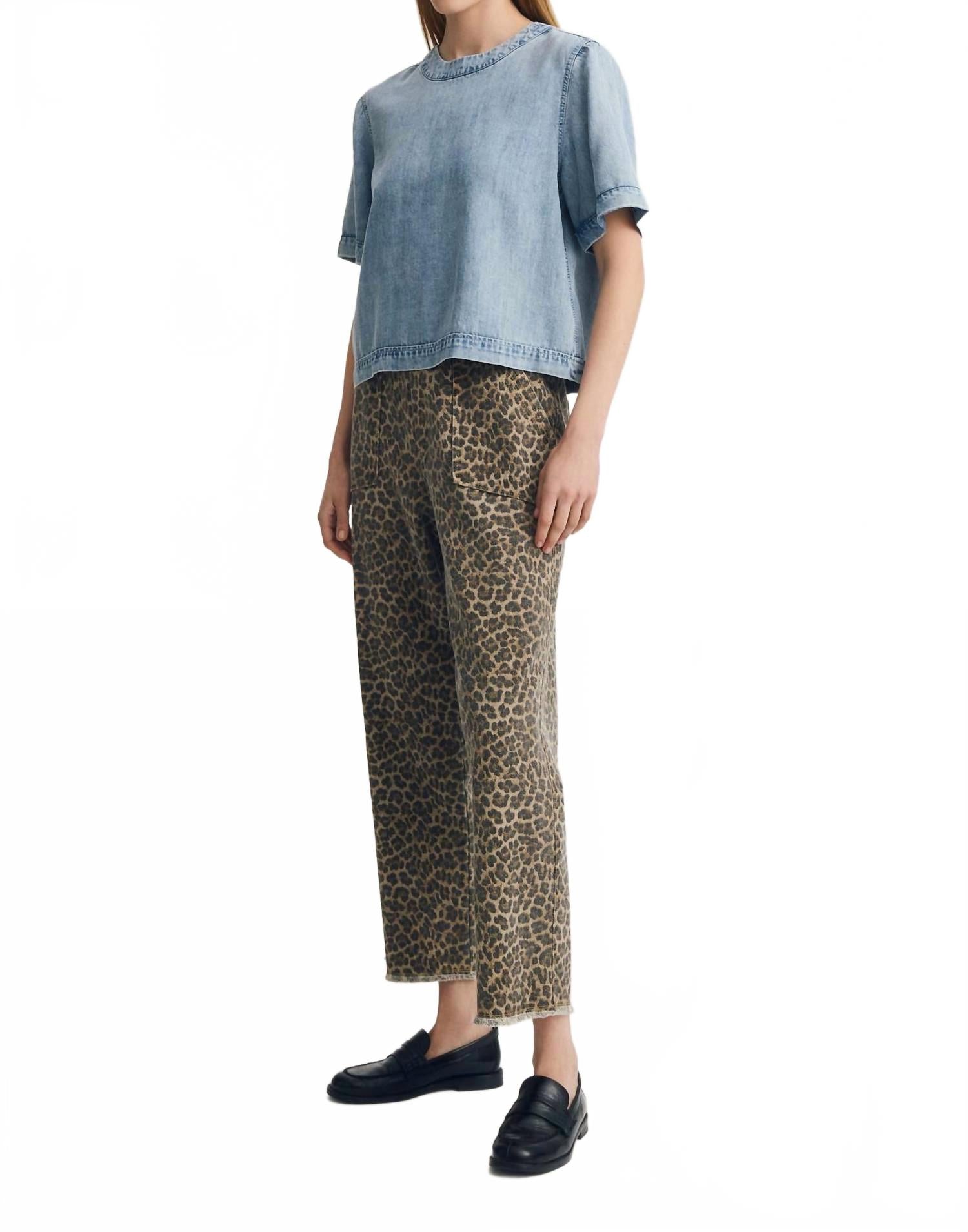 Calypso Denim Top In Blue
