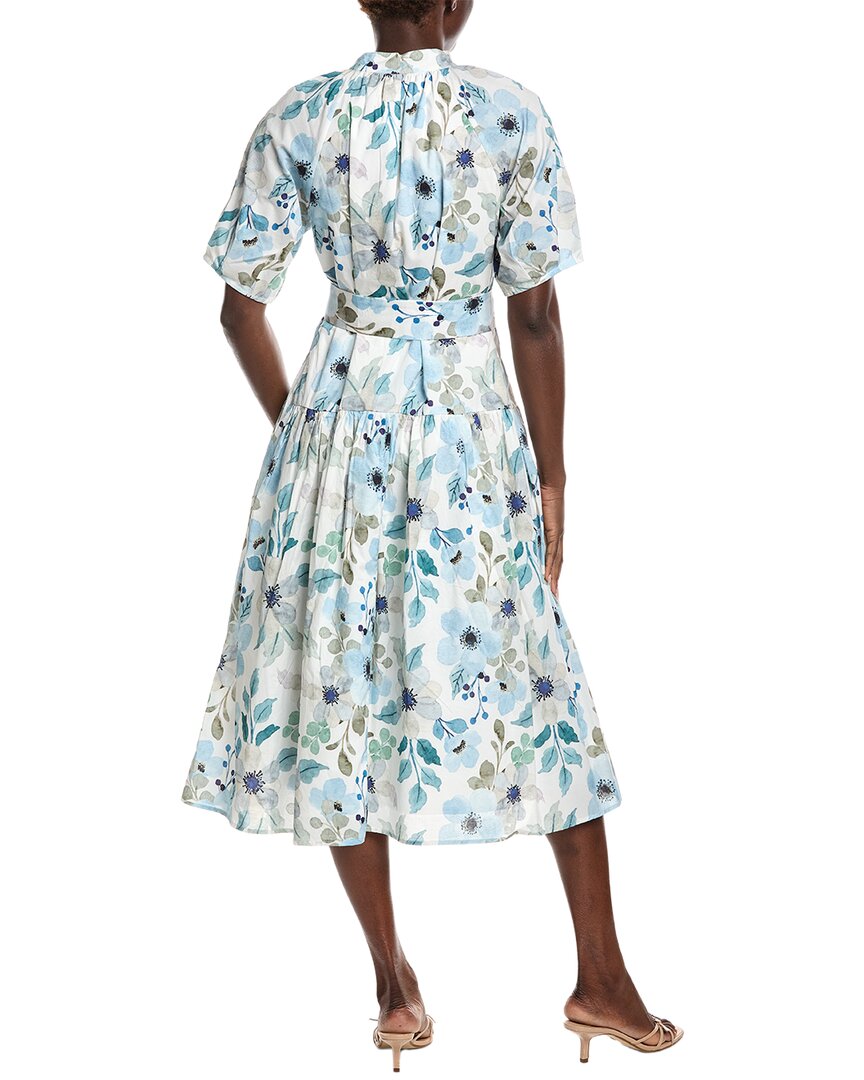 Gracia Floral Print Midi Shirtdress