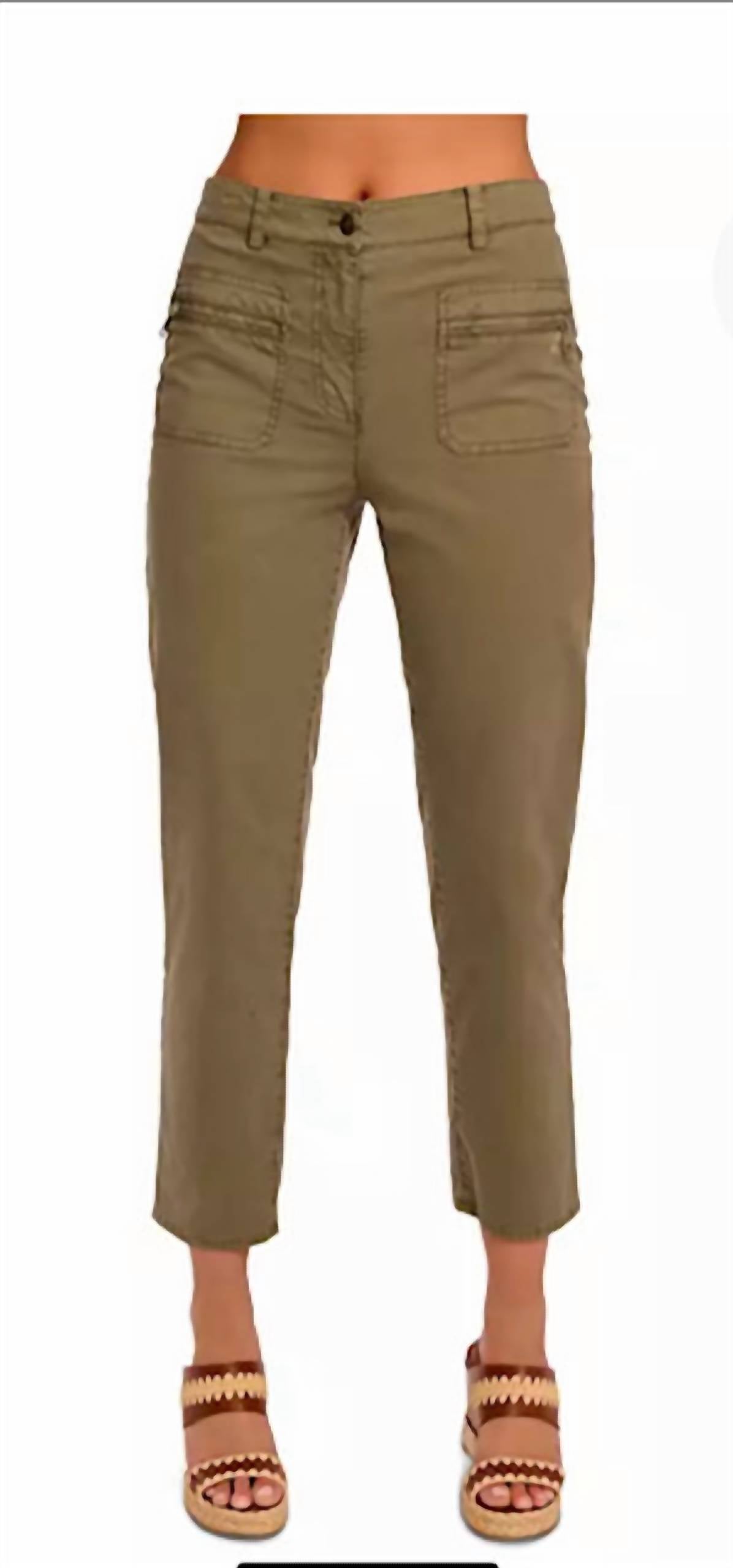 Emmy Canvas Ankle Pants In Sndst