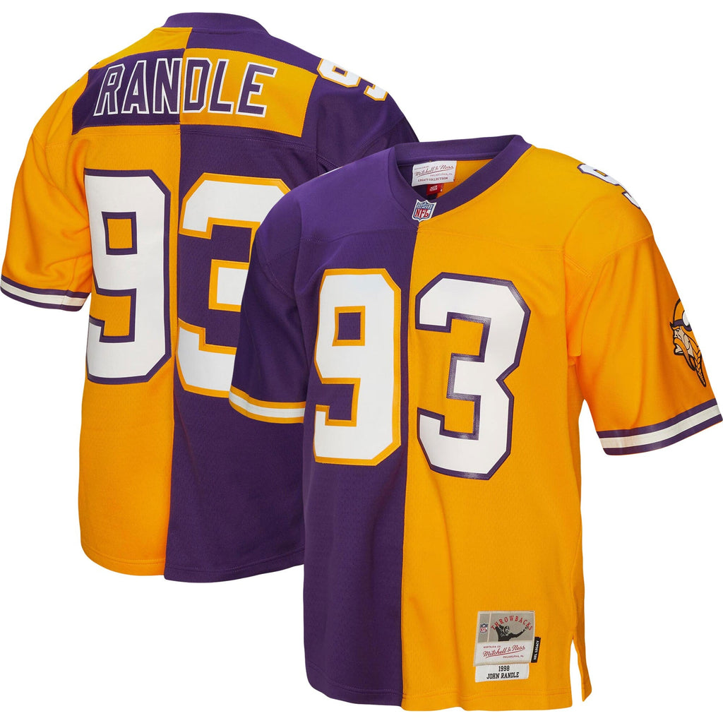 Minnesota Vikings John Randle Mitchell & Ness Purple/Gold 1998 Split Legacy Replica Jersey