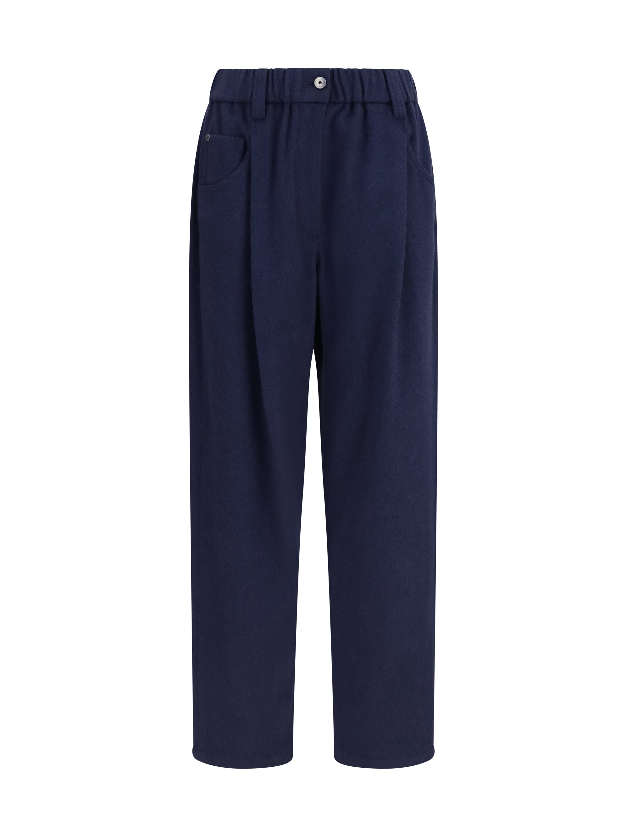 Brunello Cucinelli Women Stretch Wool Pants