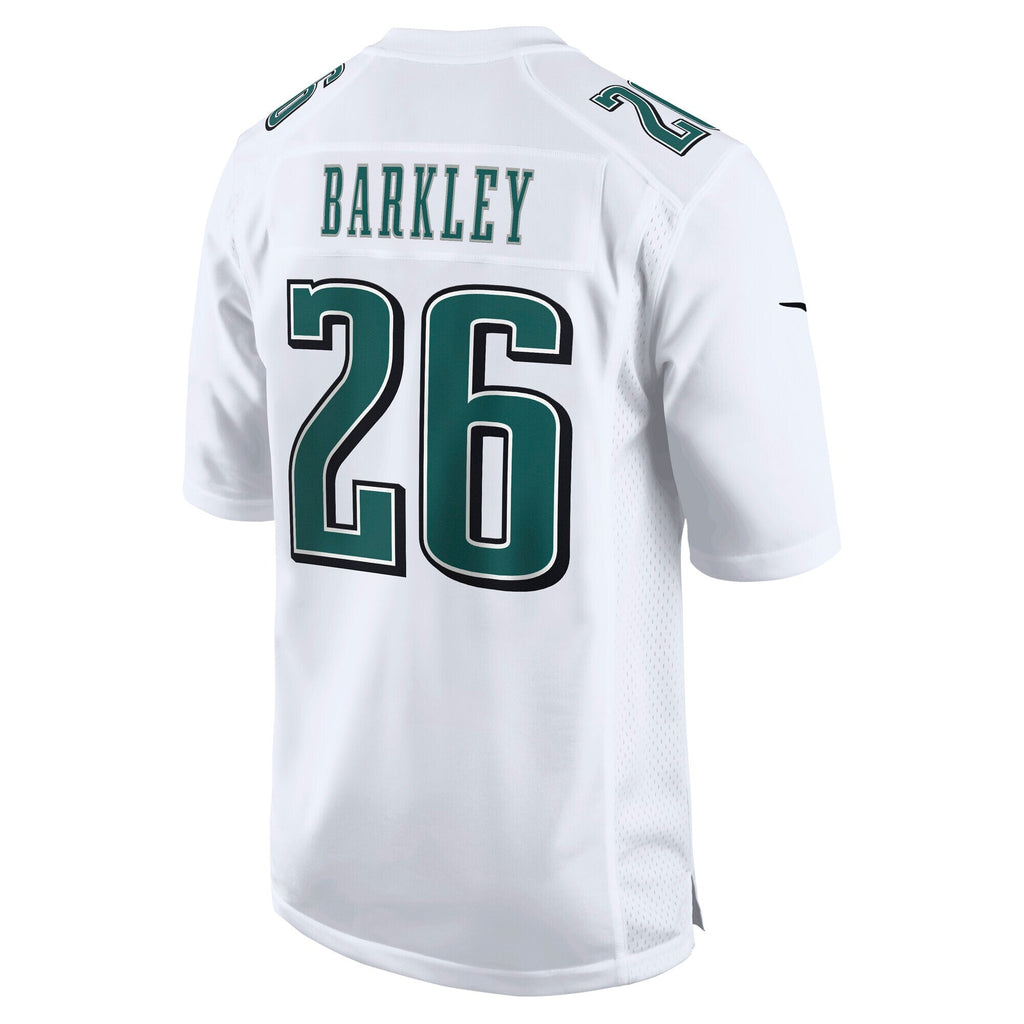 Philadelphia Eagles Saquon Barkley Tundra White Fashion Game Jersey