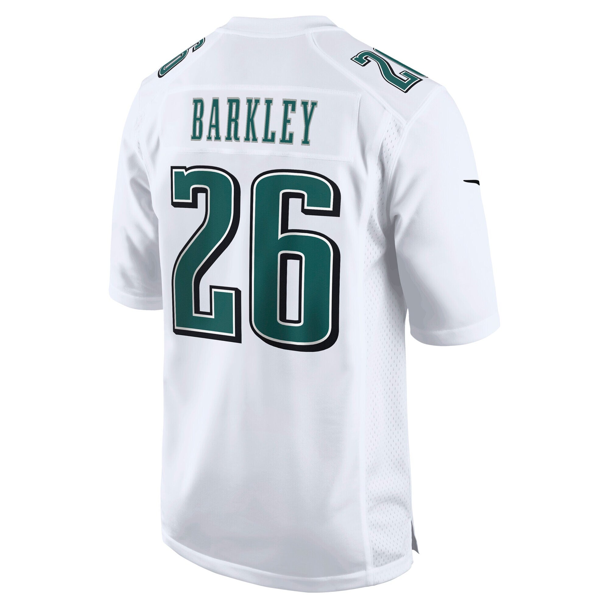 Philadelphia Eagles Saquon Barkley Tundra White Fashion Game Jersey