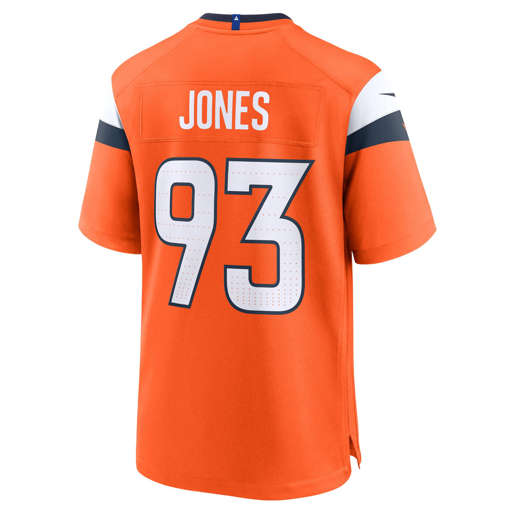 Denver Broncos D.J. Jones Orange Team Game Jersey