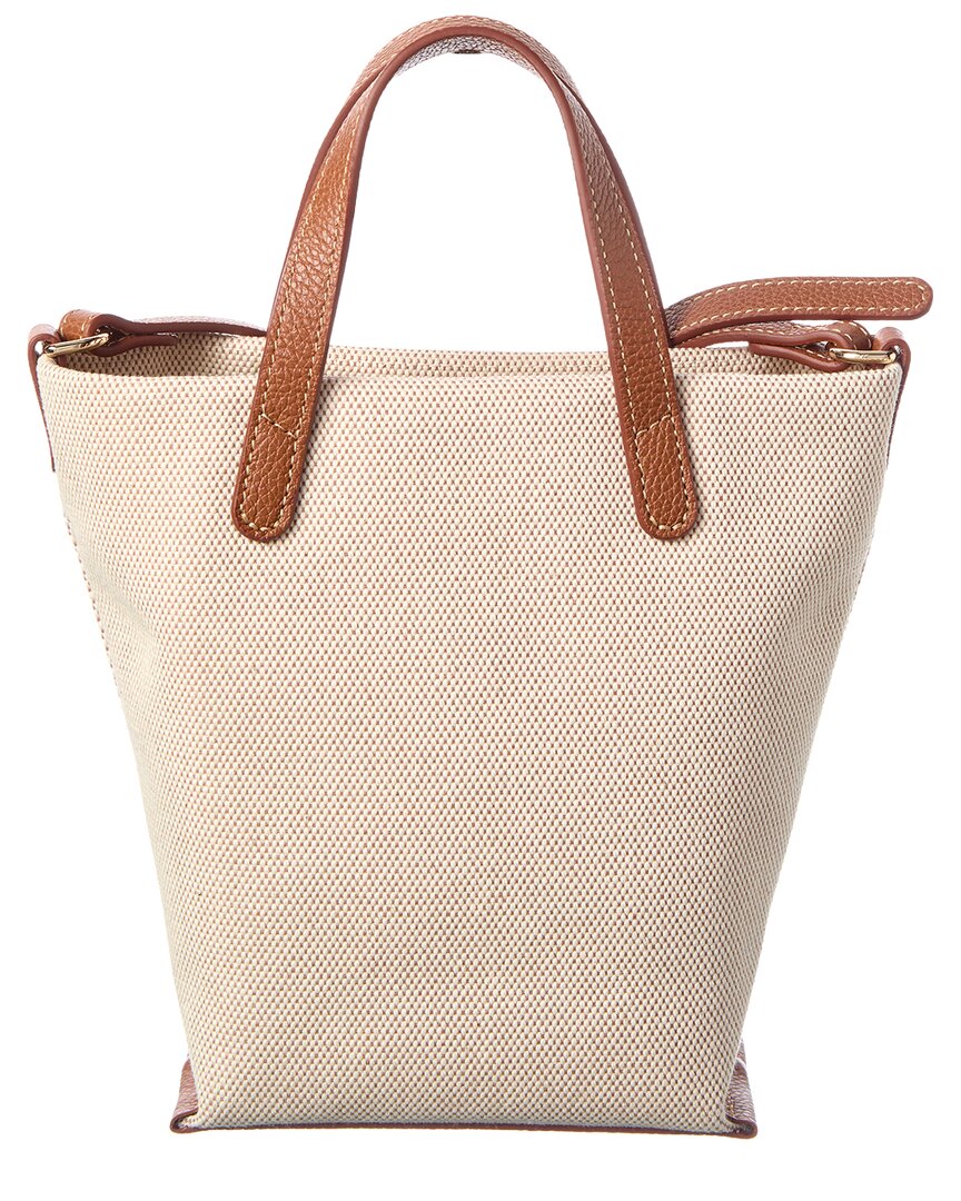 Longchamp Epure Canvas & Leather Crossbody