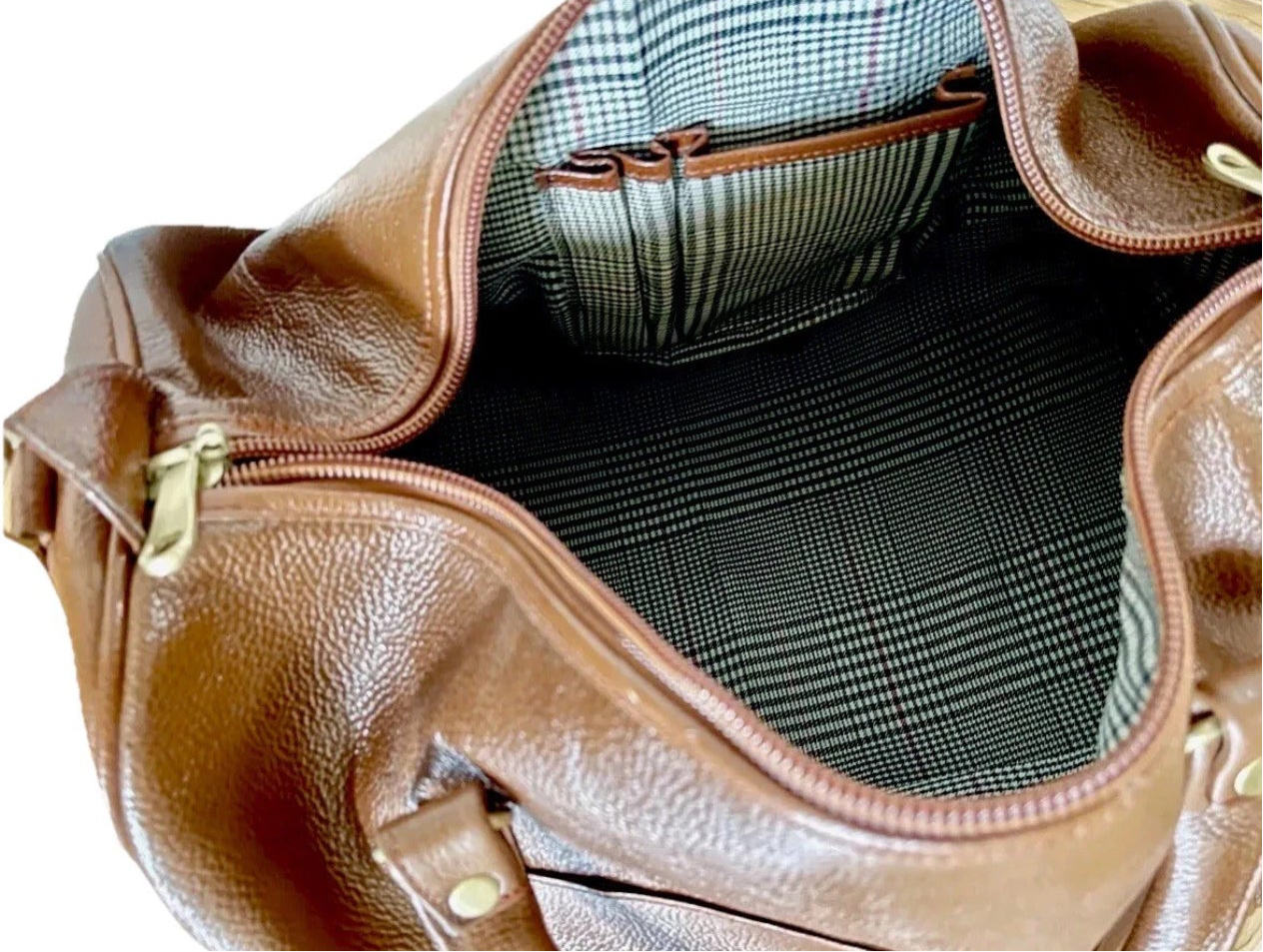 New Genuine Buffalo Leather Large Duffel Travel Bag For Men/ Women