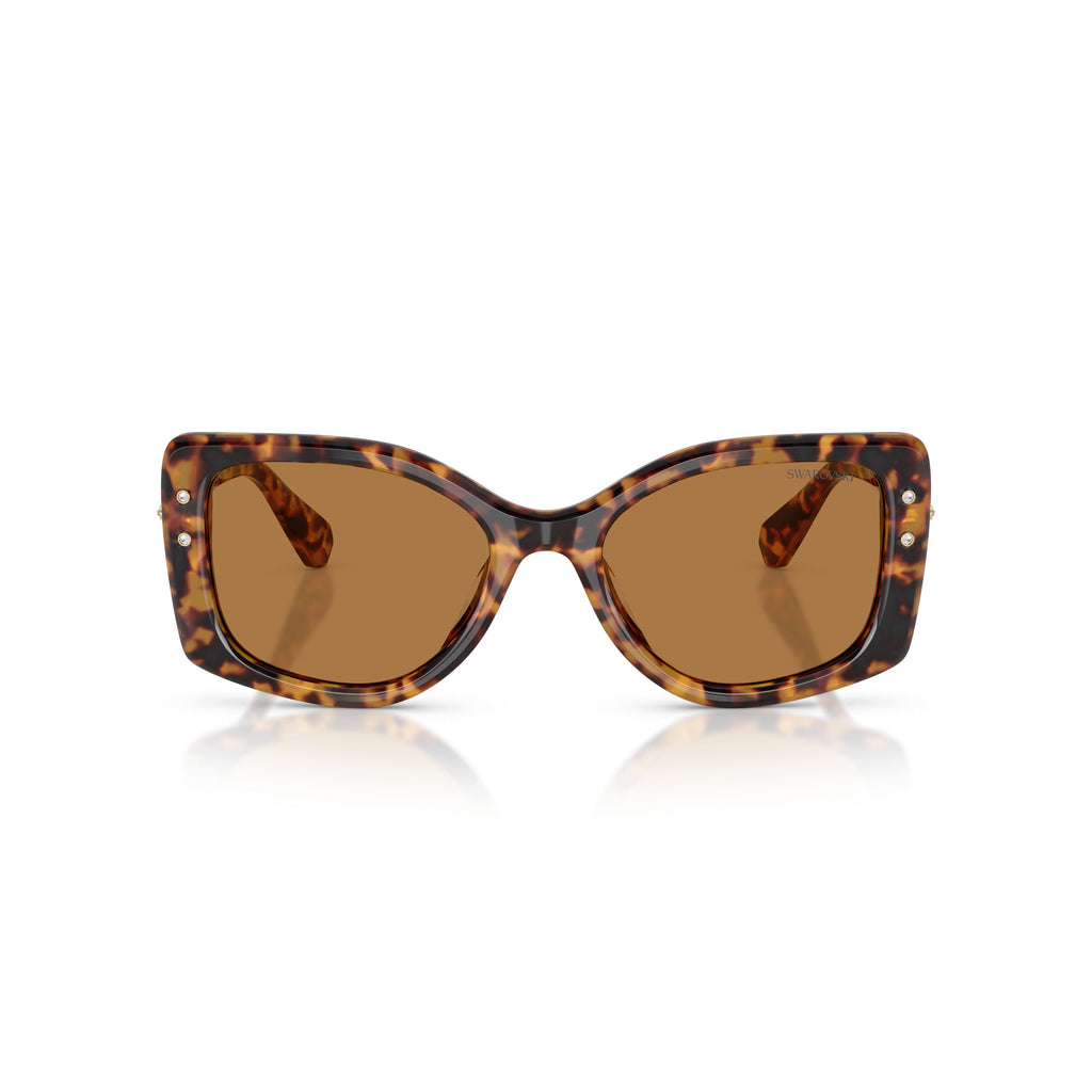 0Sk6058U Oversized Square Frame Sunglasses with Tortoiseshell Acetate