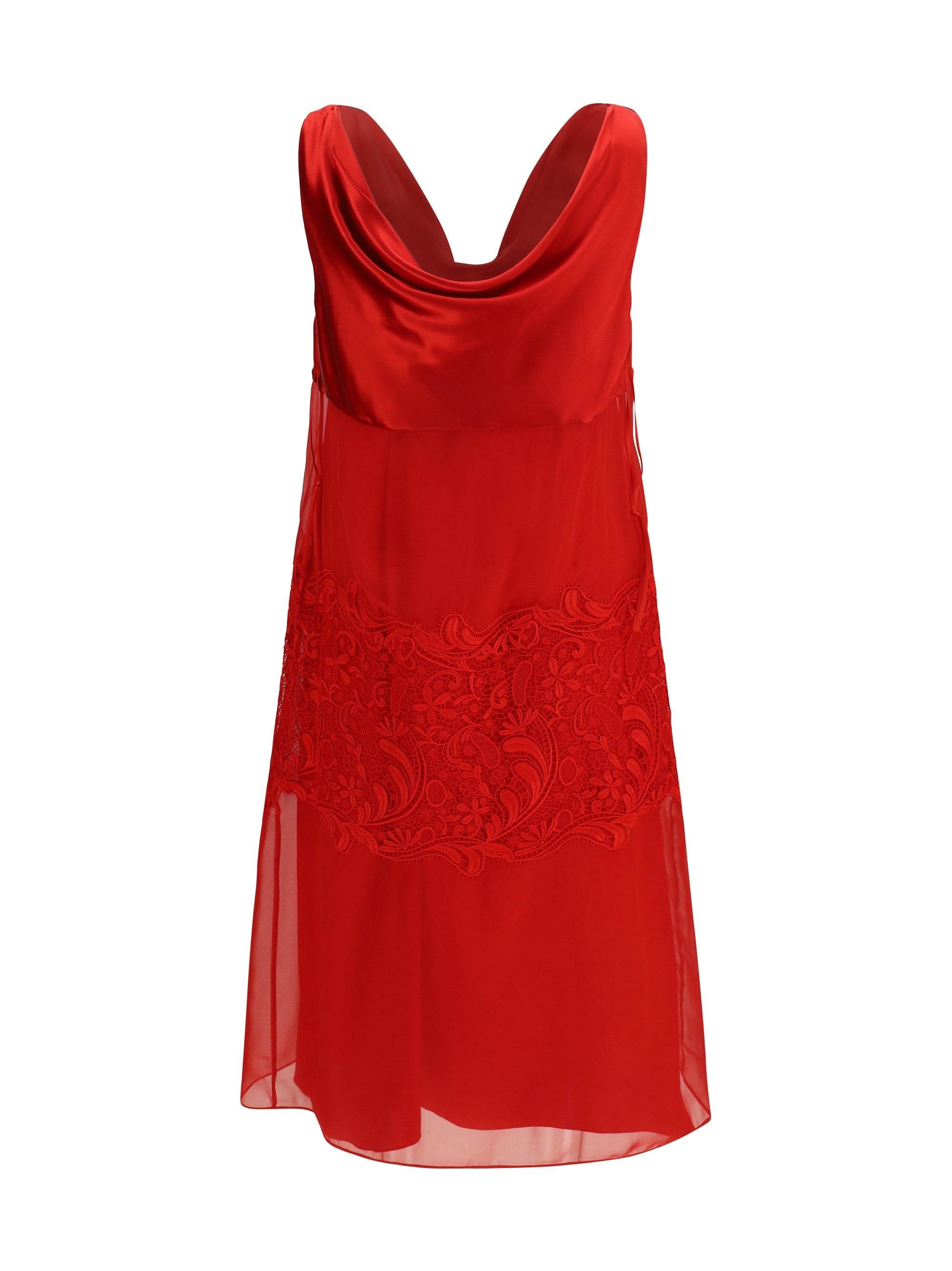 Ferragamo Women Draped Lace Dress