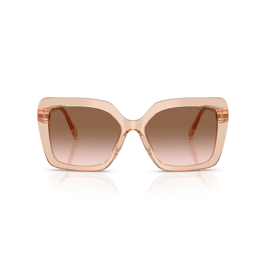 0Sk6049 Bold Oversized Square Sunglasses with Crystal Embellishments