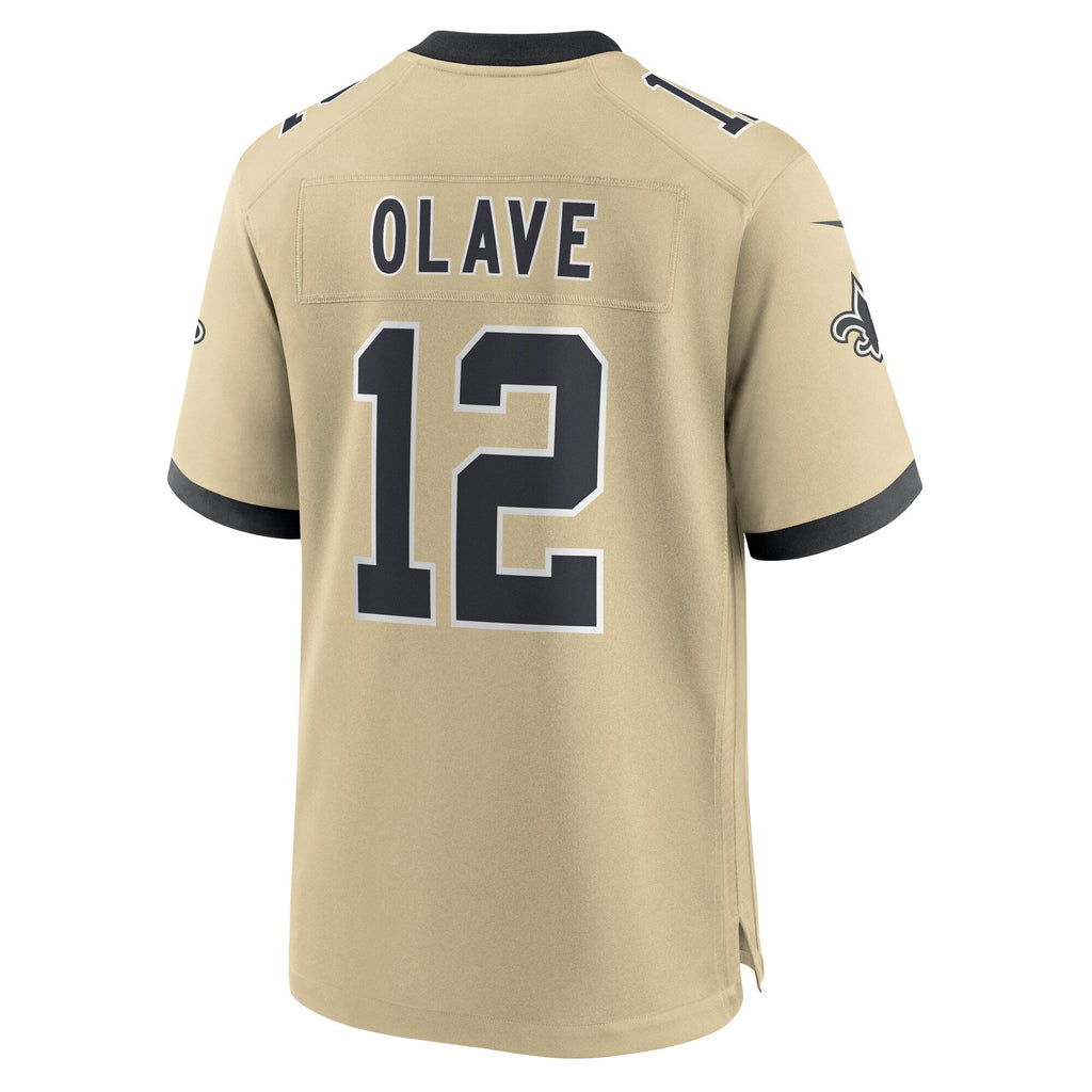 New Orleans Saints Chris Olave Gold Gameday Golds Alternate Game Player Jersey