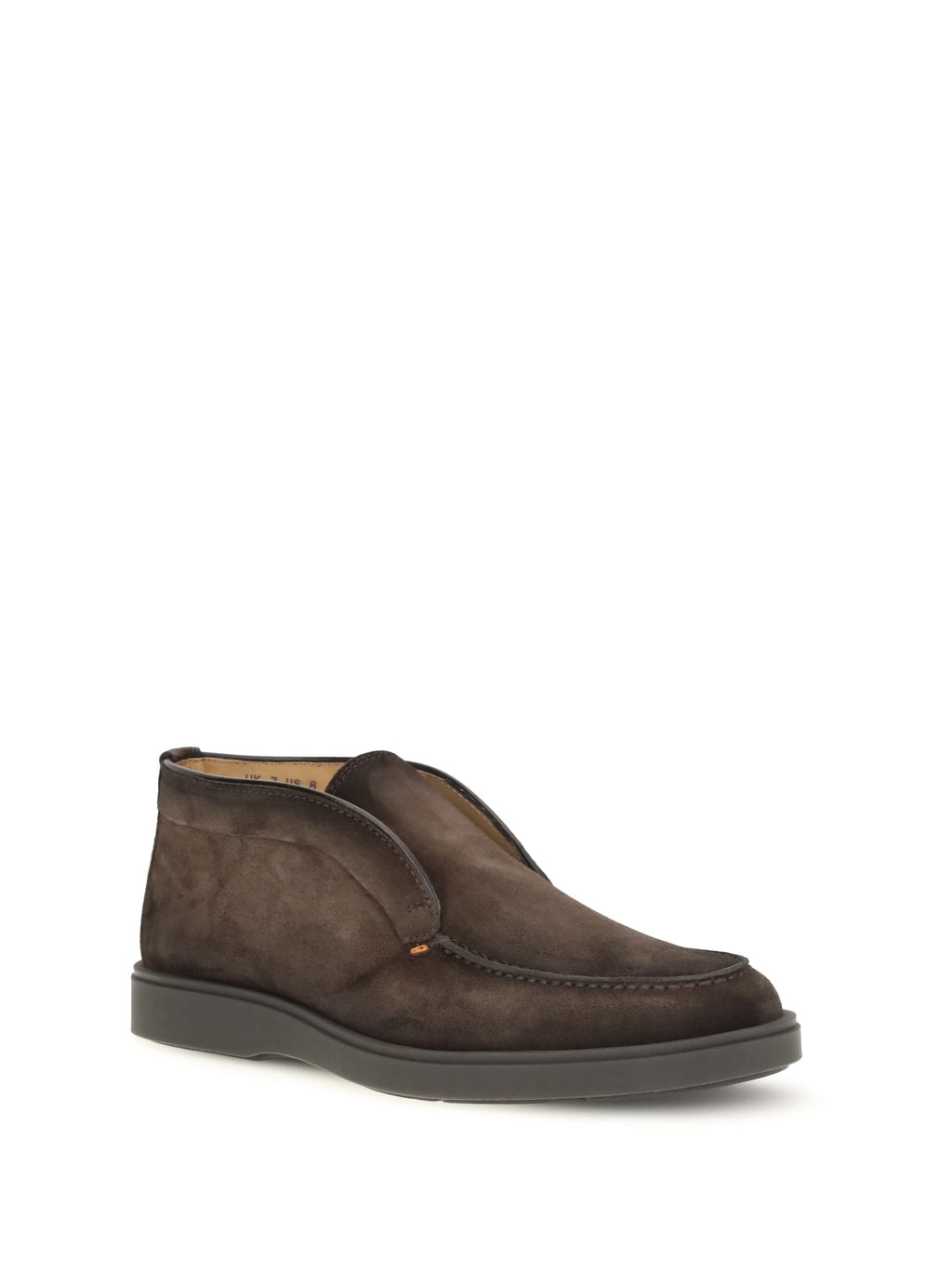 Santoni Men Suede Slip-On Ankle Boots