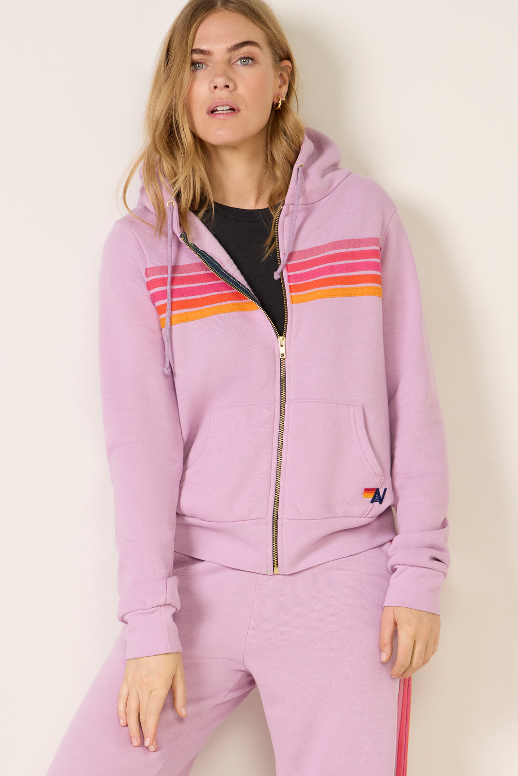 Women's 5 Stripe Zip Hoodie