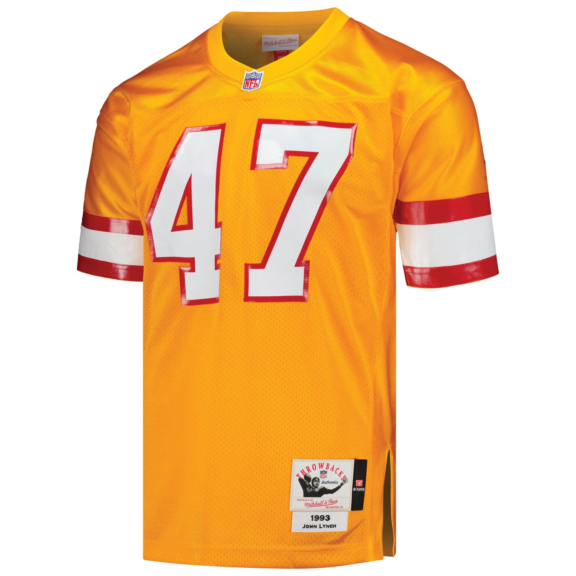 Tampa Bay Buccaneers 1993 John Lynch Mitchell & Ness Orange Authentic Throwback Retired Player Jersey