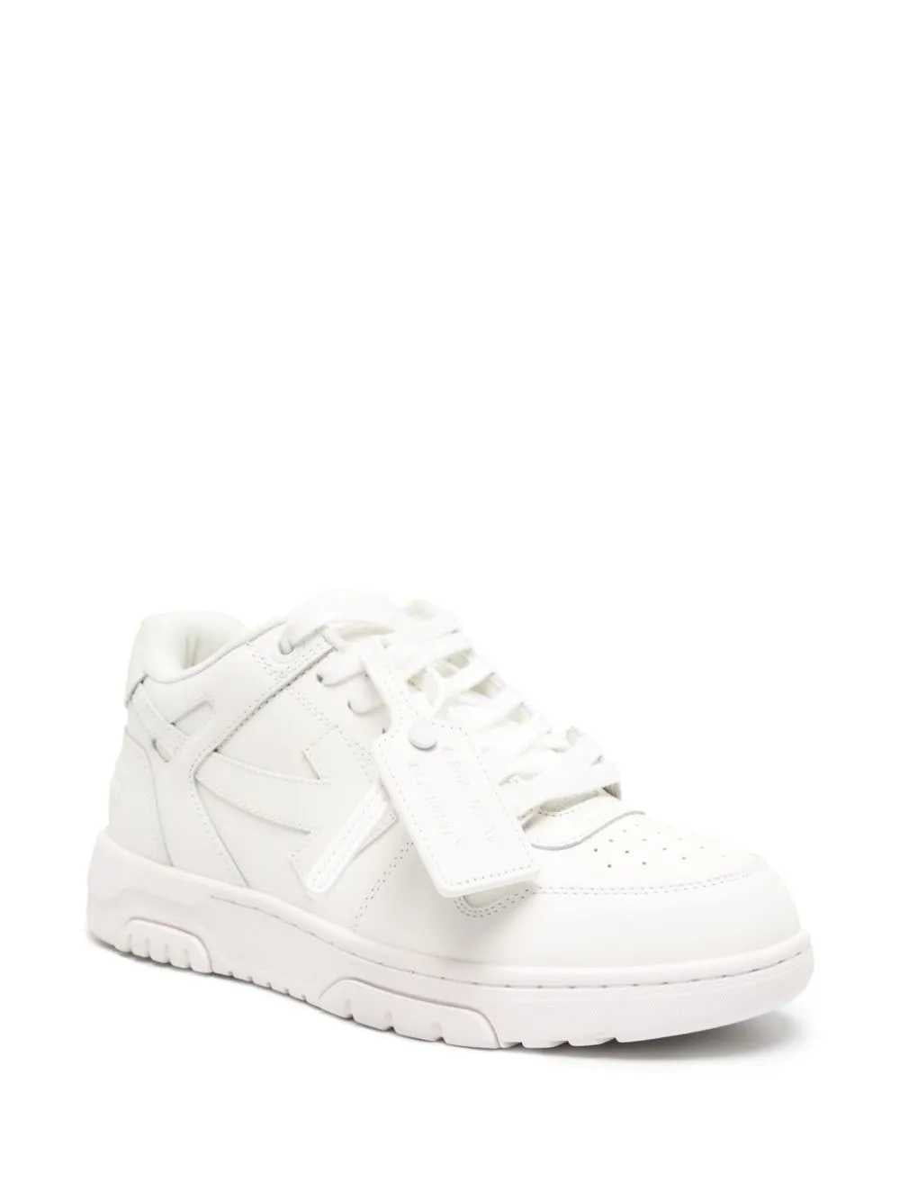 Off White Men Out Of Office Leather Sneakers