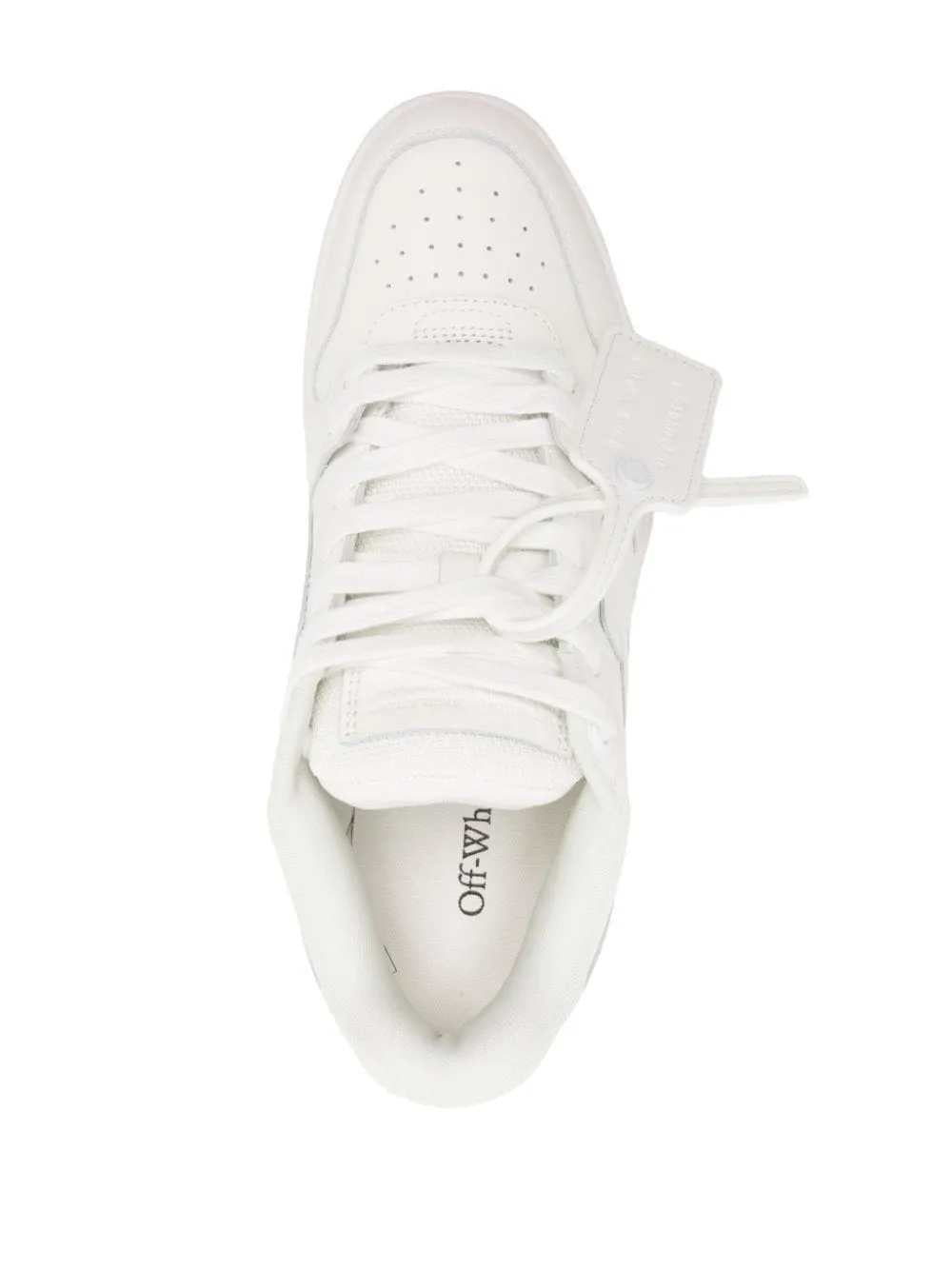 Off White Men Out Of Office Leather Sneakers
