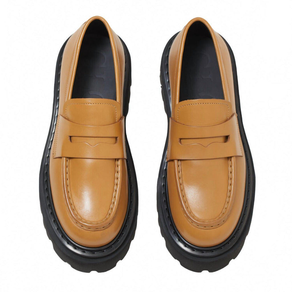 Women's Leather Loafer In Chino Beige