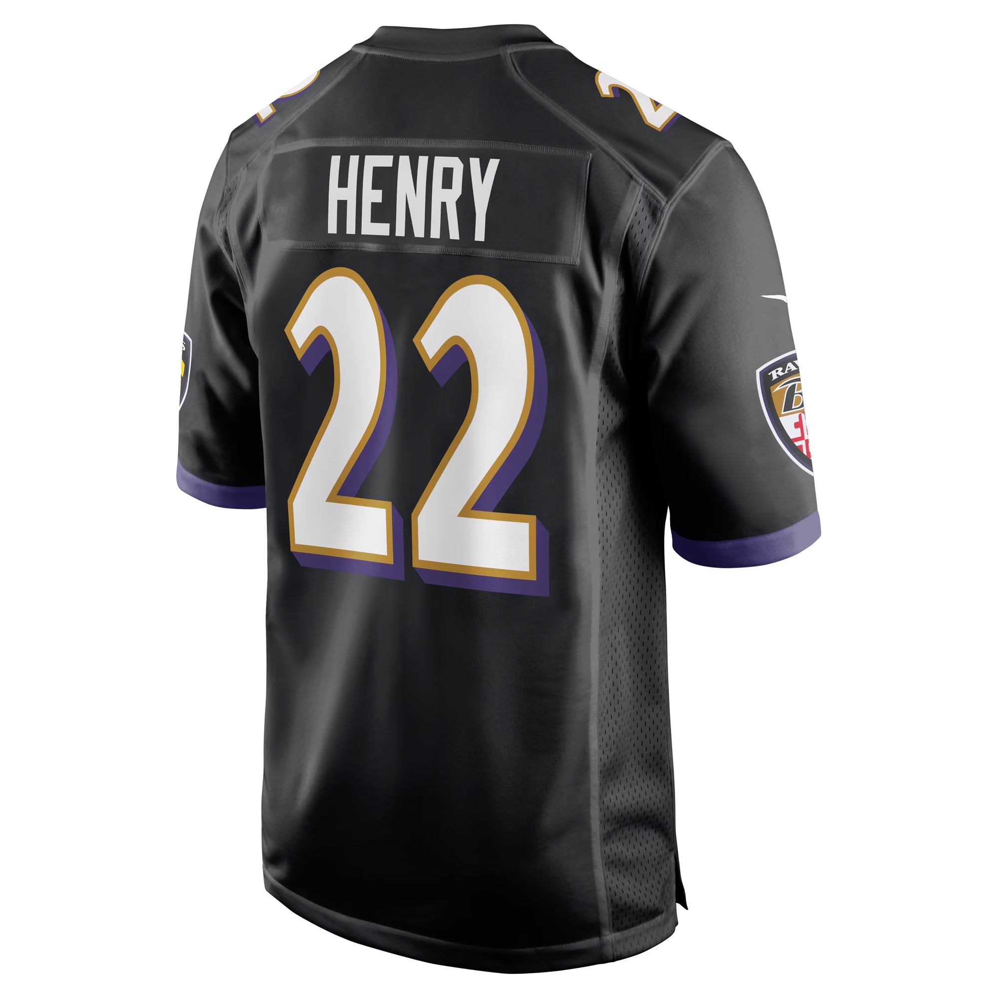 Baltimore Ravens Derrick Henry Black Alternate Game Jersey