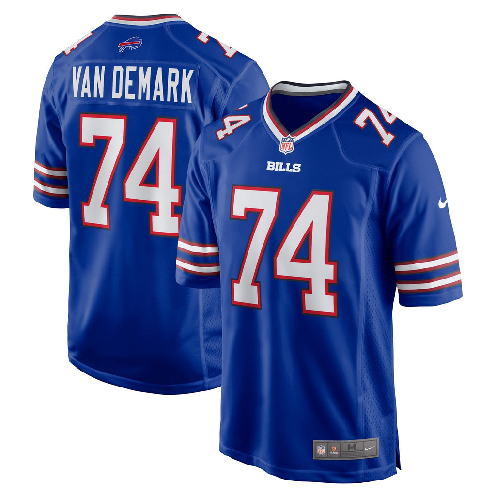 Buffalo Bills Ryan Van Demark Royal Game Player Jersey