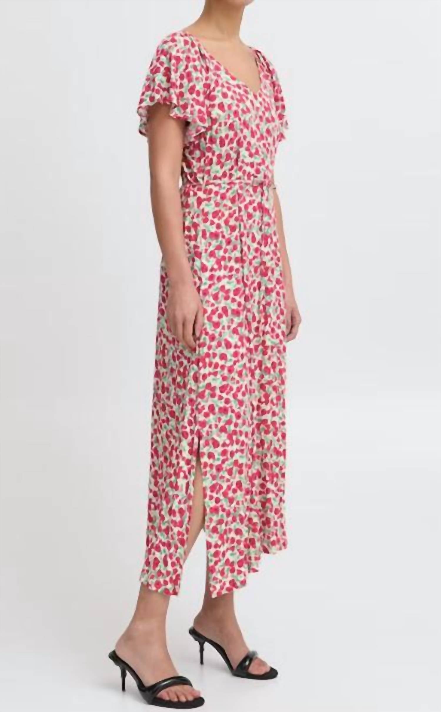 Hayley Midi Dress In Pink