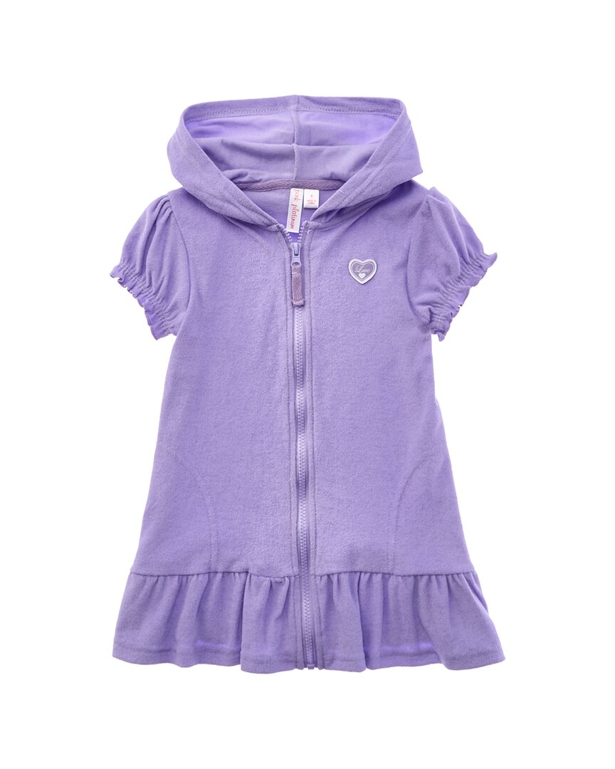 Pink Platinum Hooded Terry Coverup