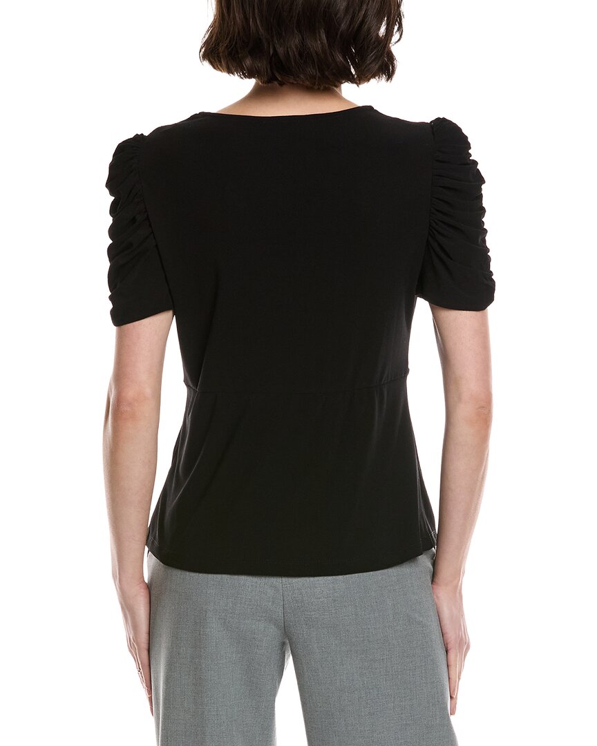 CeCe Puff V-Neck Top