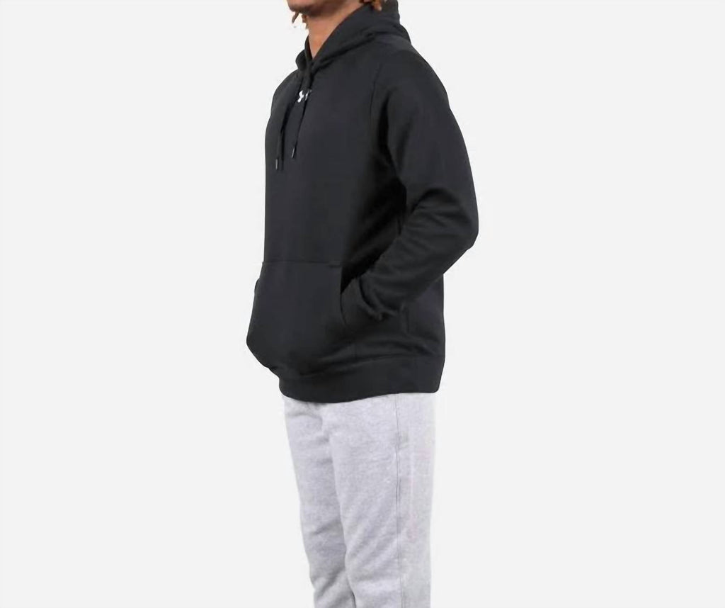 Hustle Fleece Hoodie In Black