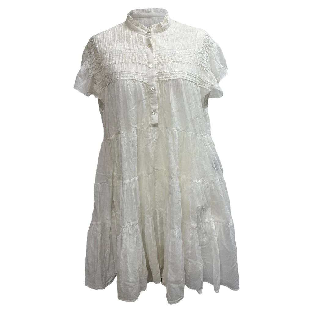 Isabel Marant Etoile Lanikaye Mini Dress in White Cotton