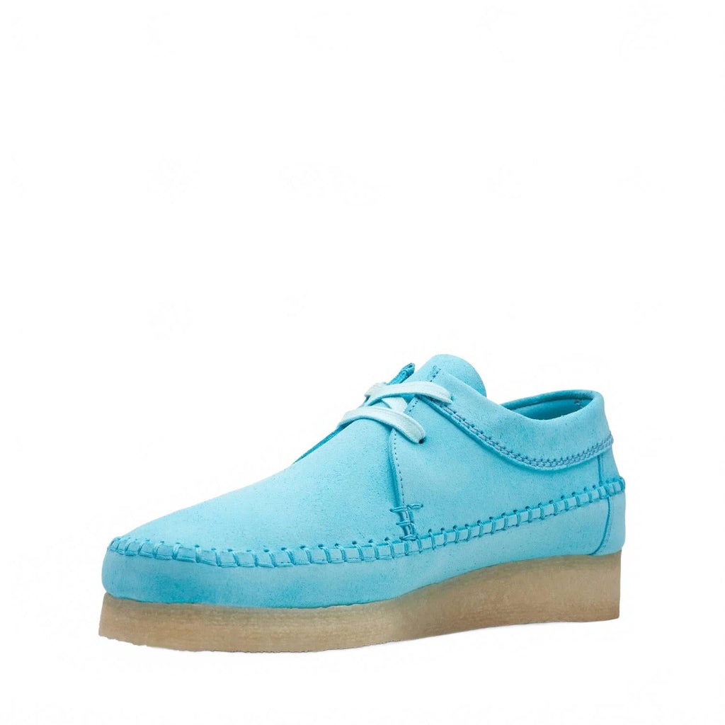 Men's Weaver Shoes In Teal Suede