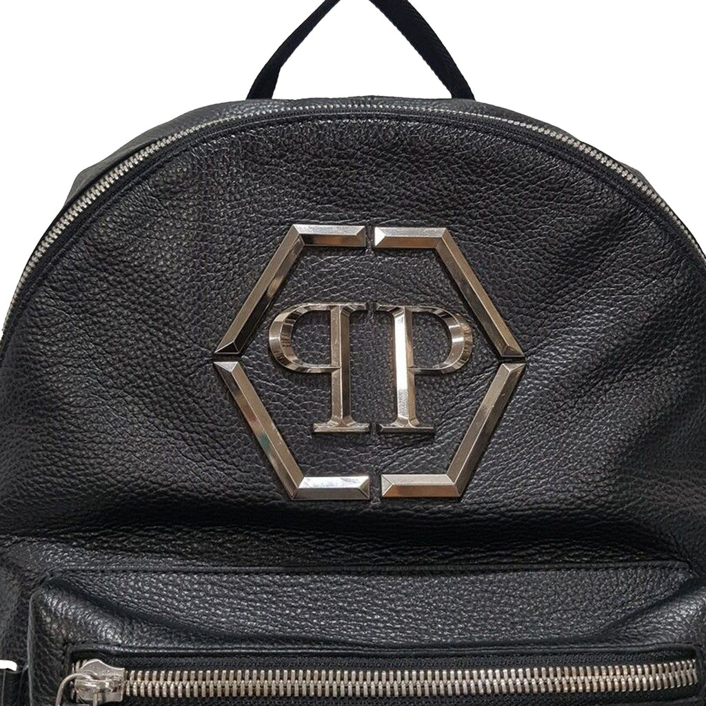 Black Leather Backpack