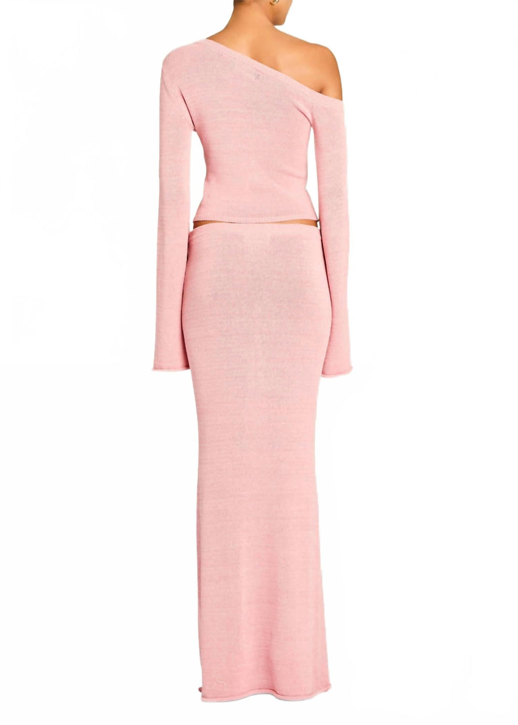 Alivia Knit Long Sleeve Top In Coral Blush