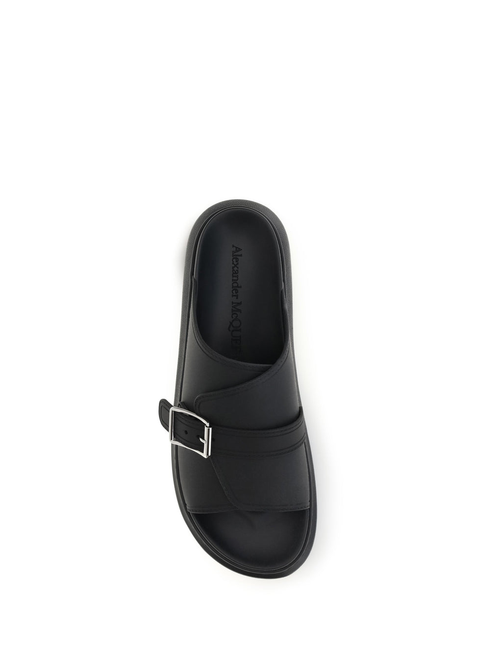 Alexander Mcqueen Men Buckle Slide Sandals