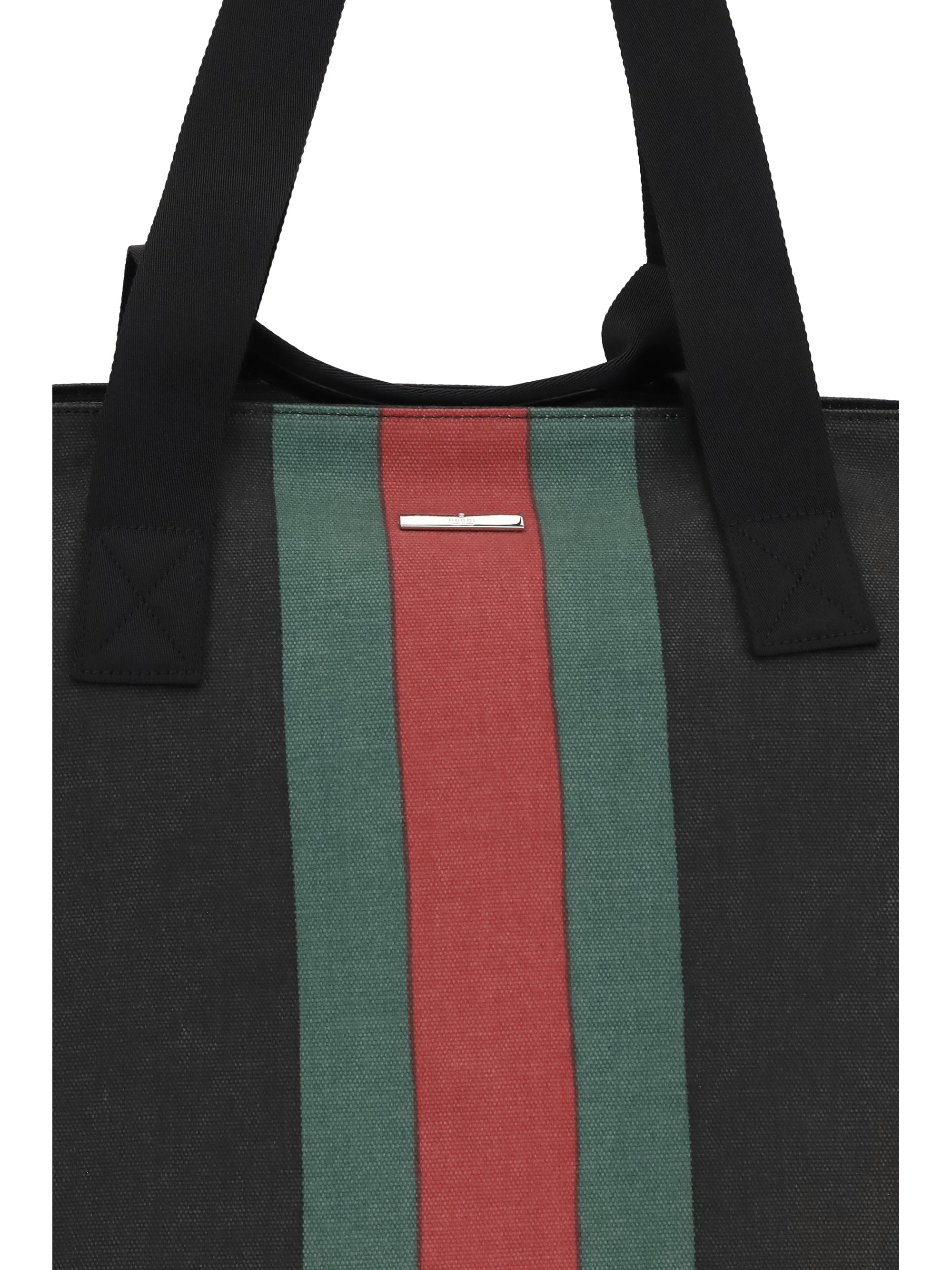 Gucci Men Web Tote Bag