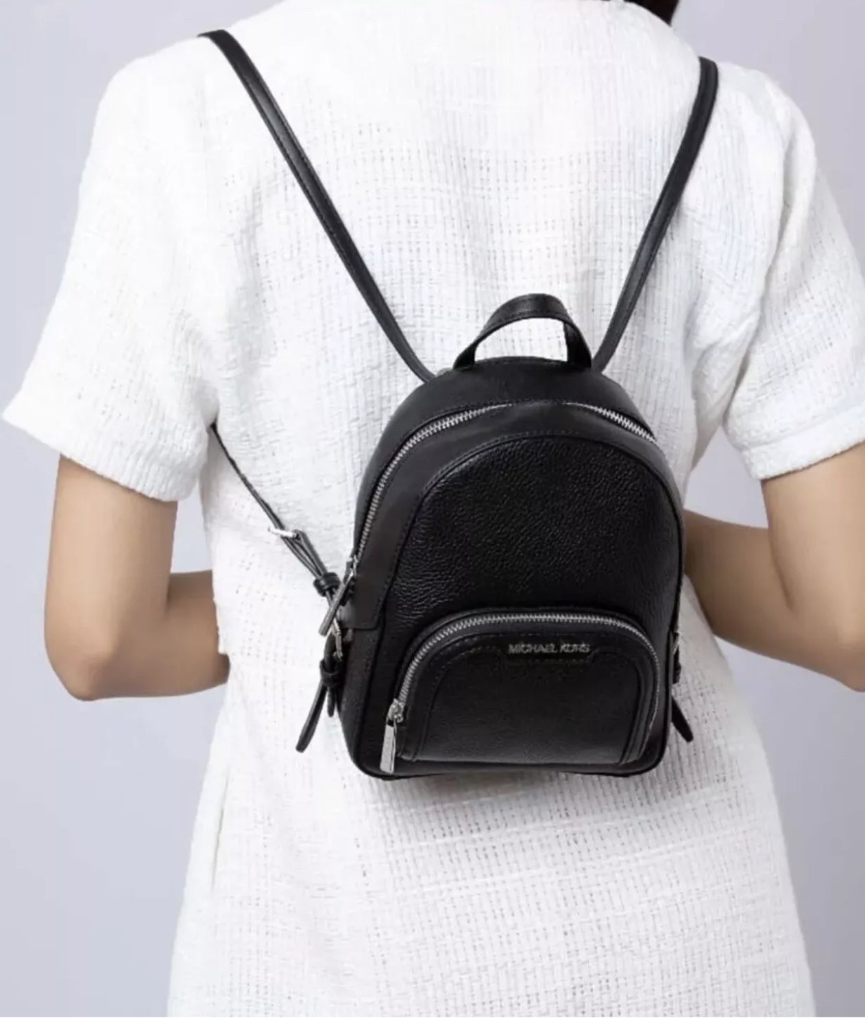 NWT Michael Kors Jaycee XS Mini Convertible Leather Backpack/Crossbody Bag