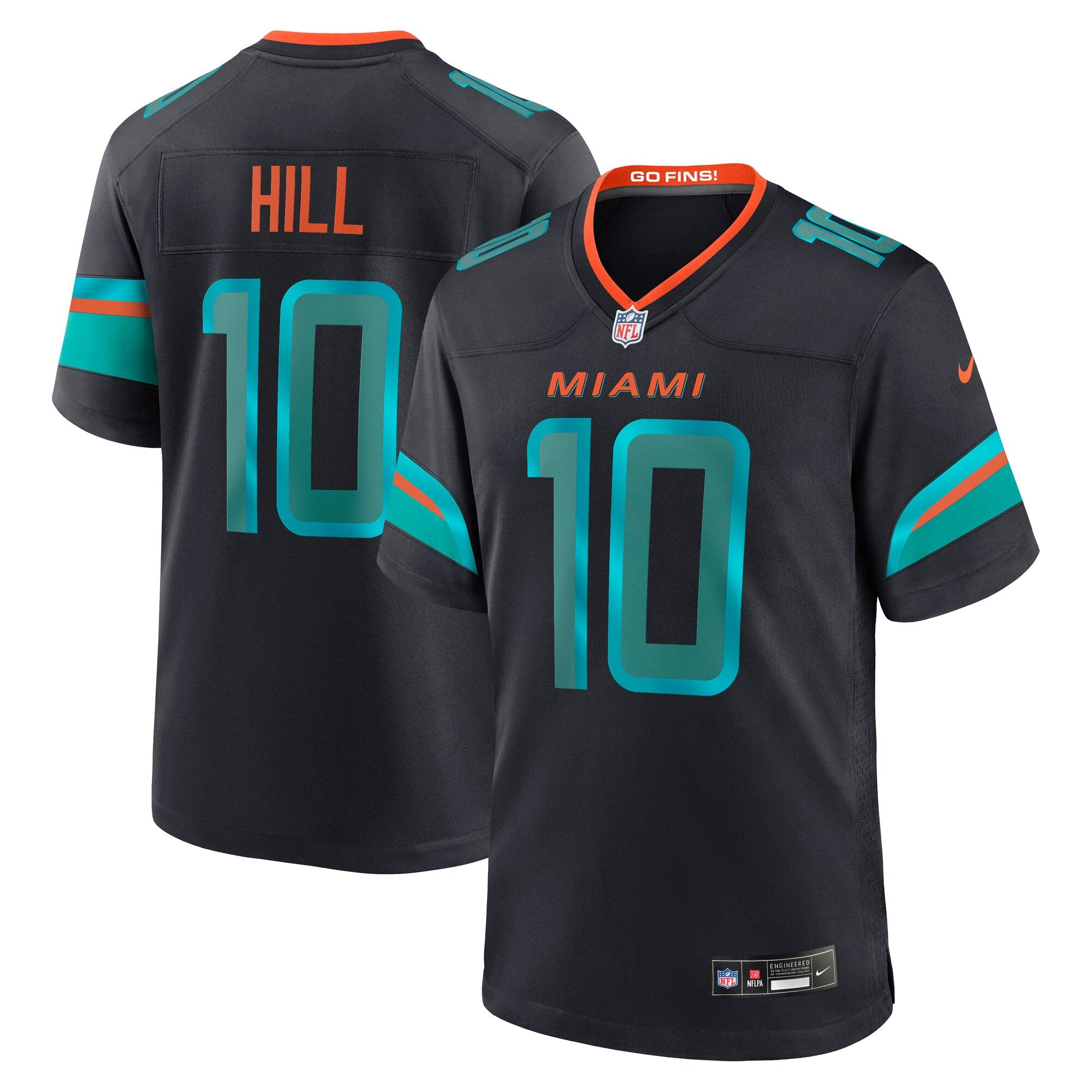 Miami Dolphins Tyreek Hill Pitch Blue 2025 Rivalries Collection Game Jersey