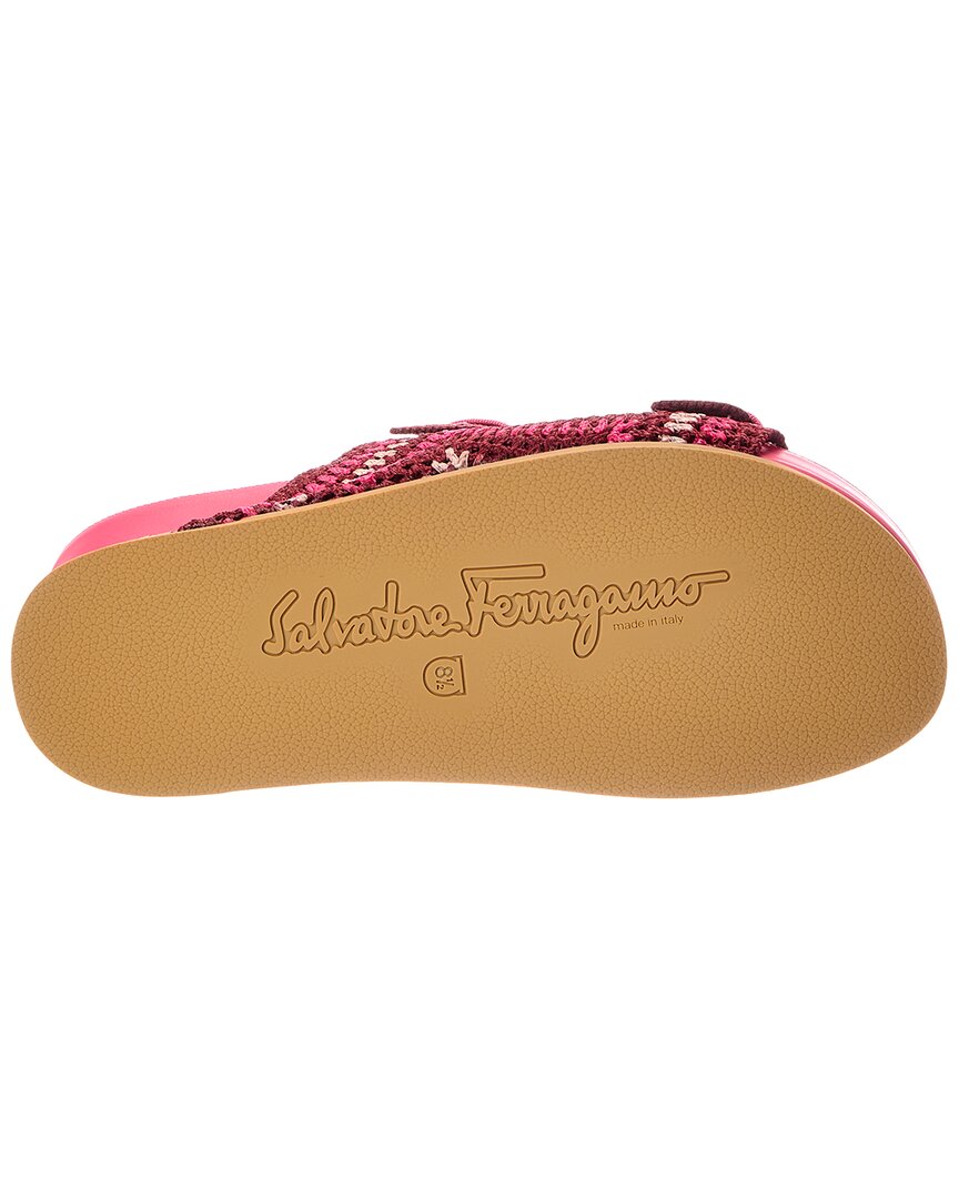 Ferragamo Shaula Leather Flat Sandal