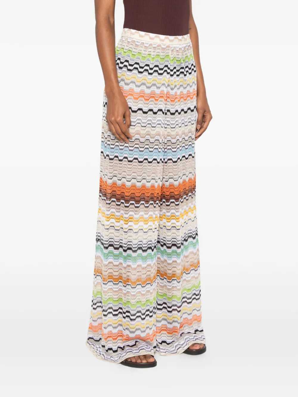 Missoni Women Zigzag Knit Palazzo Pants