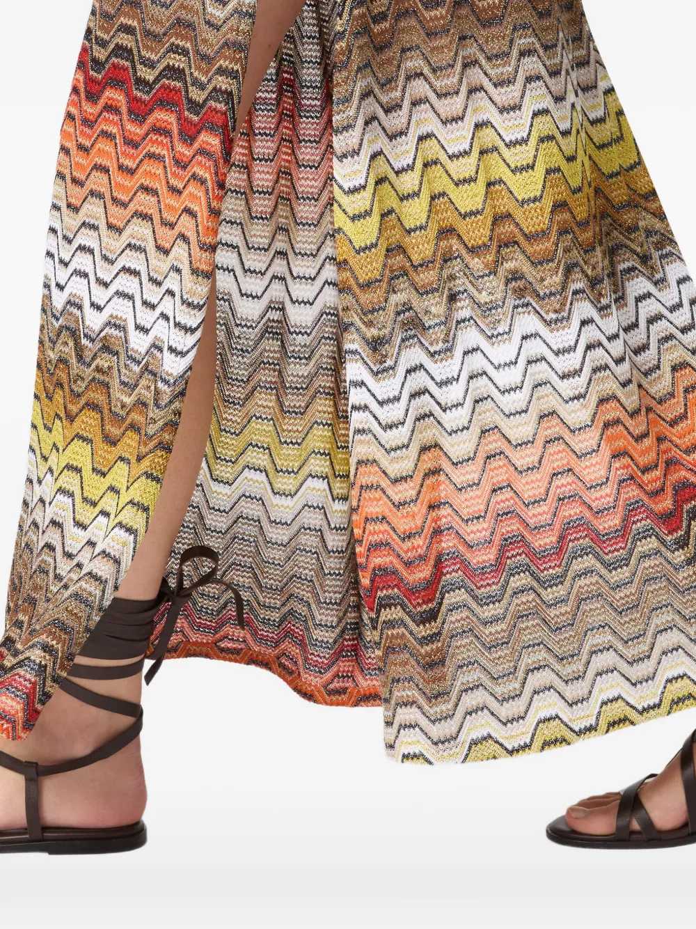 Missoni Women Long Dress With Chevron Pattern