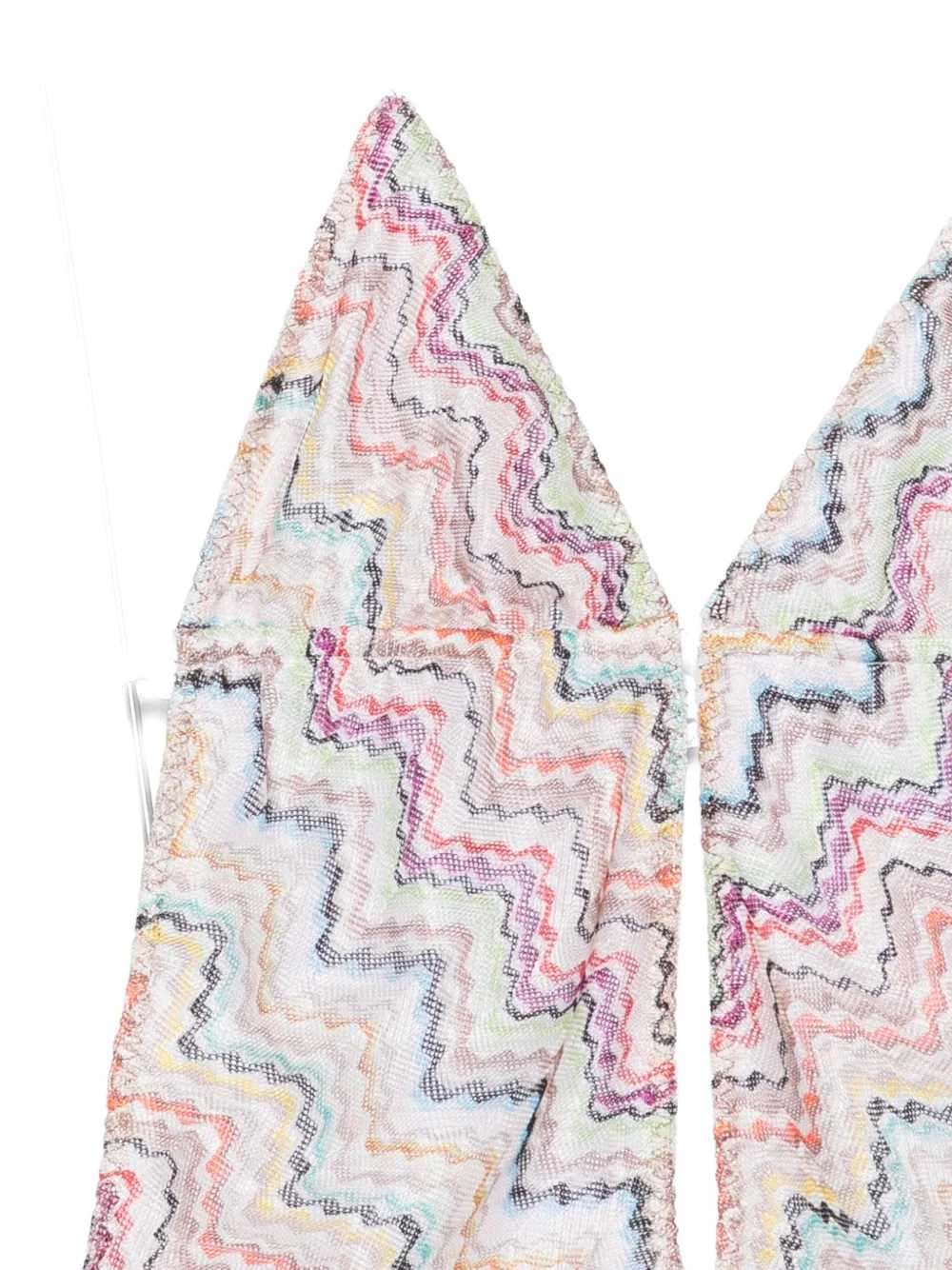 Missoni Women Halterneck Swimsuit With Zigzag Knit
