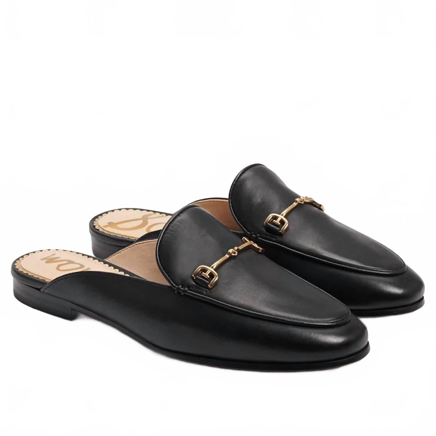 Women's Linnie Bit Mule In Black Leather
