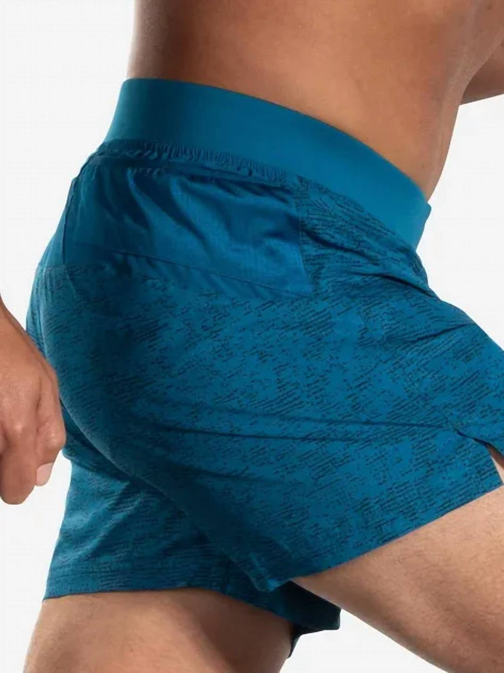 Sherpa 5" Shorts In Dark Ocean Terrain Print