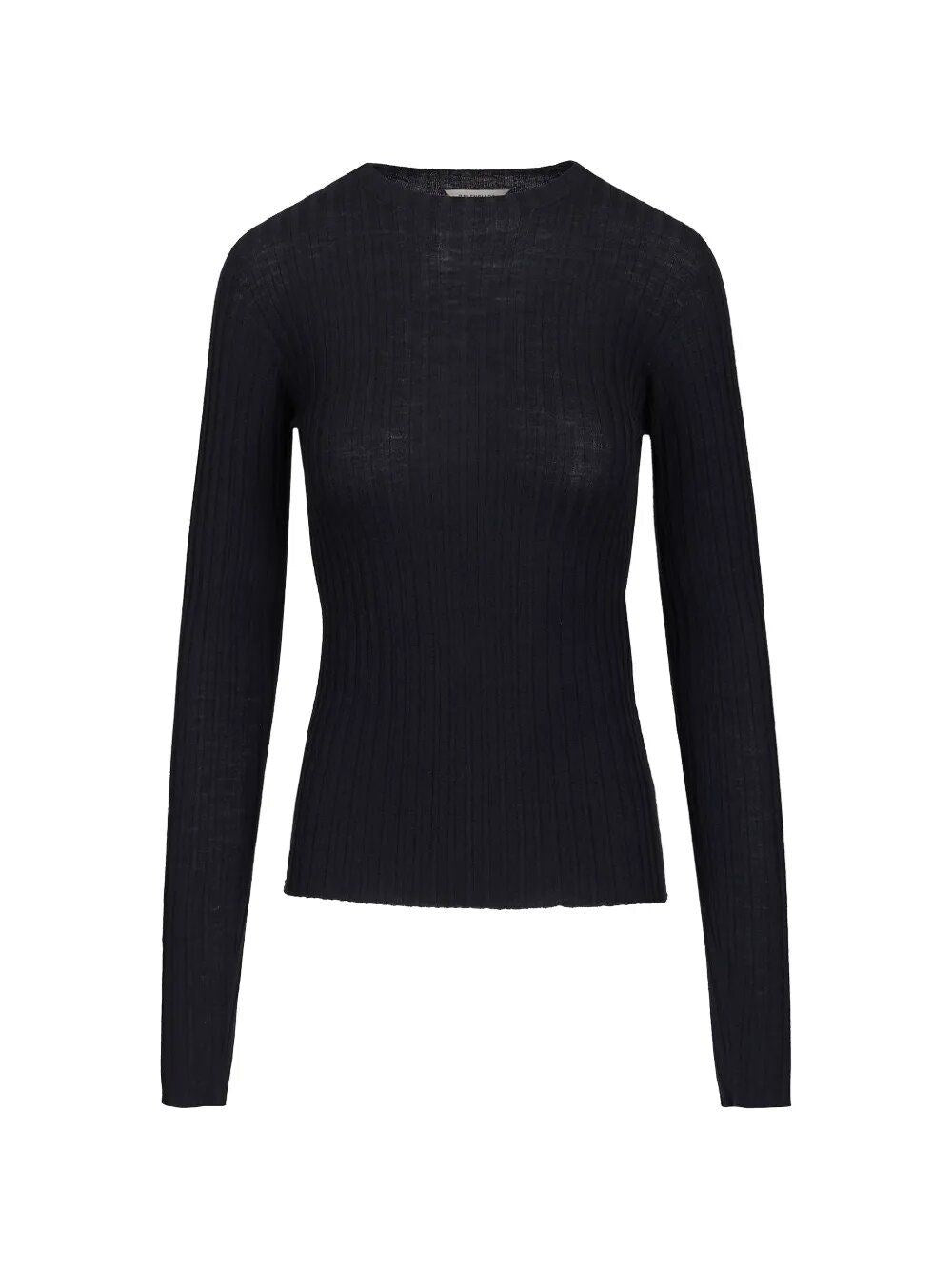 Balenciaga Women Ribbed Knit Sweater