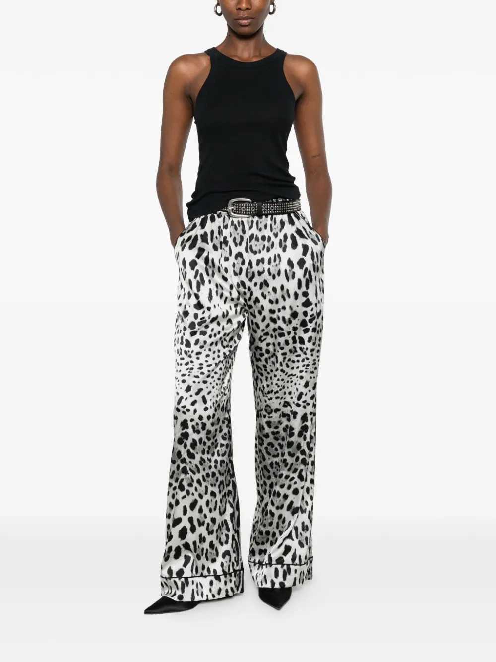 Dolce & Gabbana Women Leopard Print Palazzo Pants