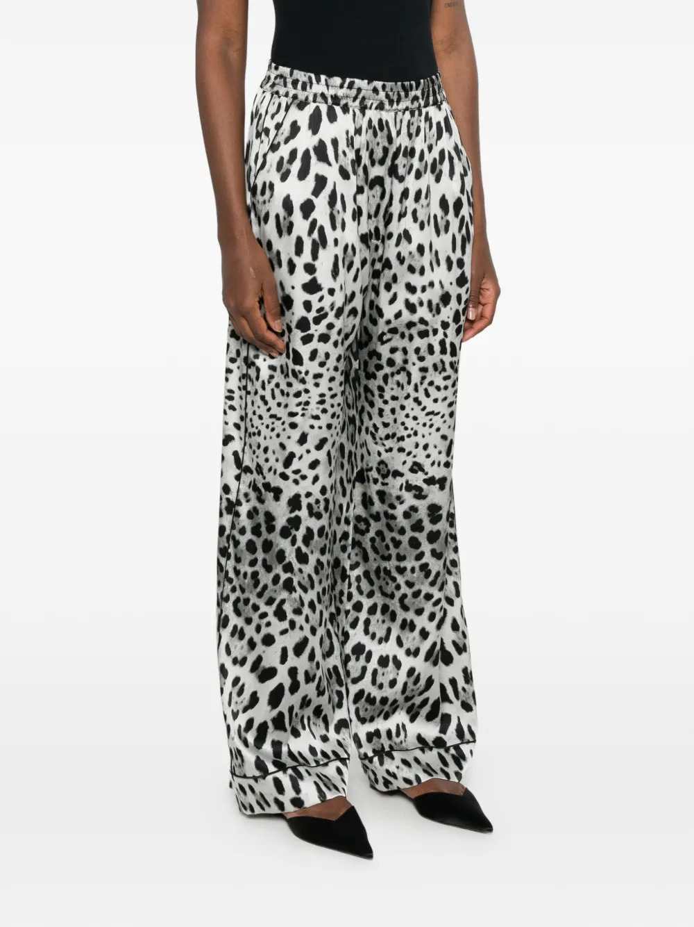 Dolce & Gabbana Women Leopard Print Palazzo Pants