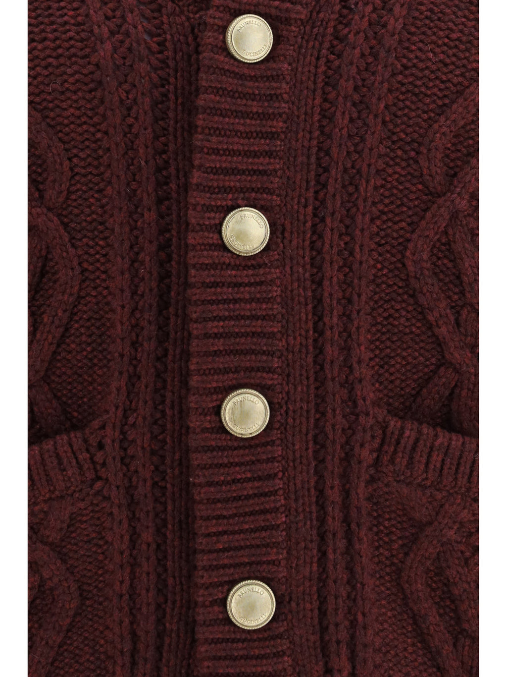 Brunello Cucinelli Men Cable-Knit Cashmere Cardigan