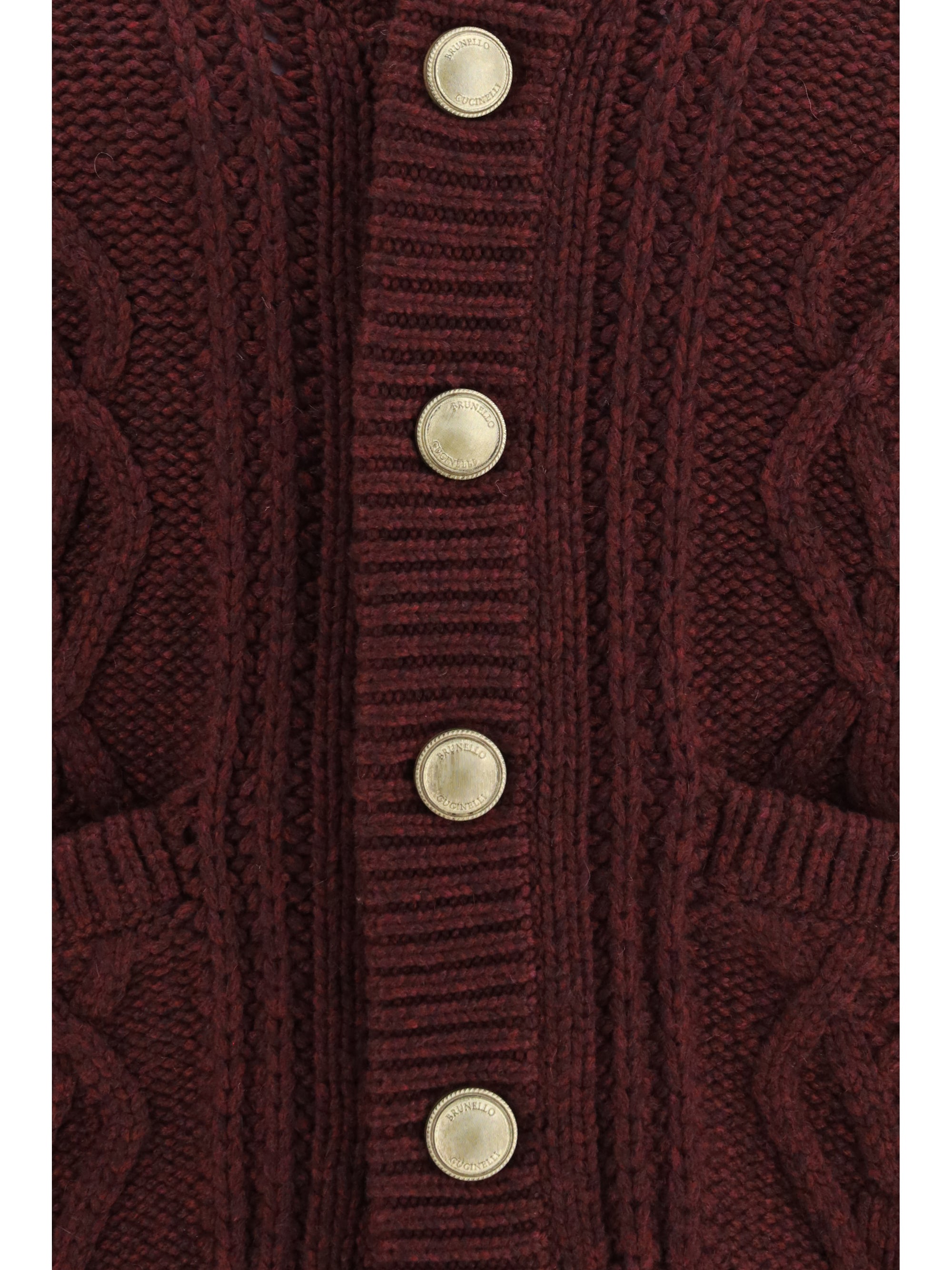 Brunello Cucinelli Men Cable-Knit Cashmere Cardigan