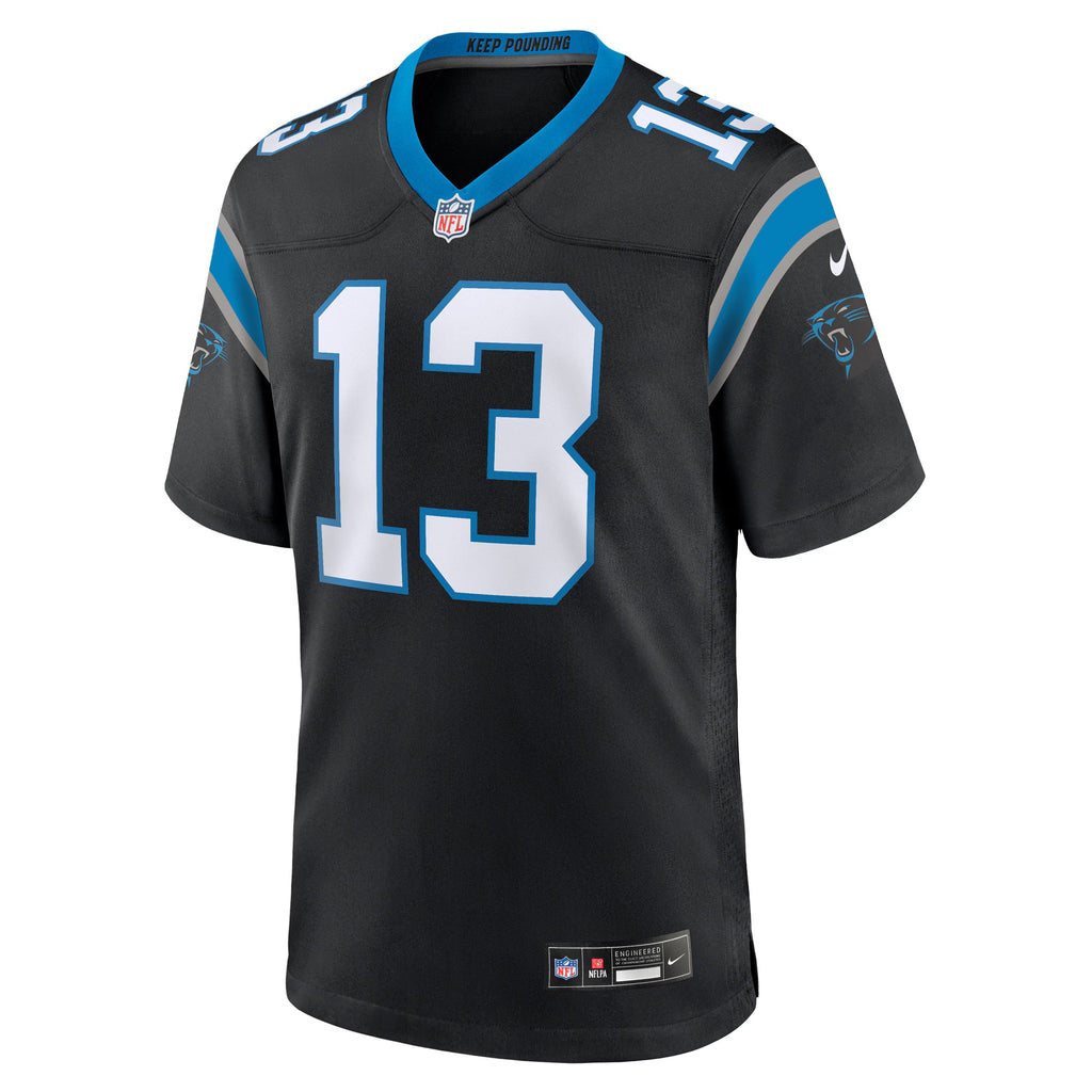 Carolina Panthers Hunter Renfrow Black Team Game Jersey