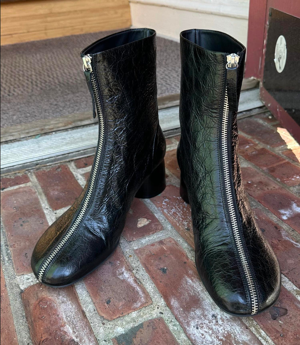 Women's Anna 17 Leather Boot In Black
