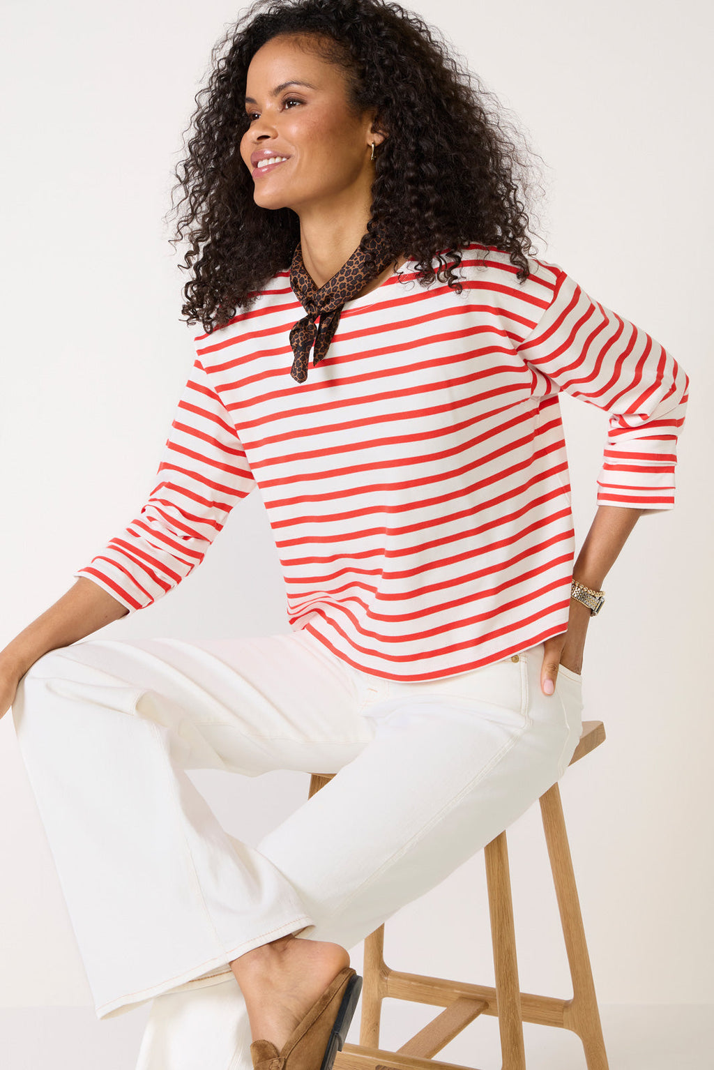Women's Baily Shirred Sleeve Top