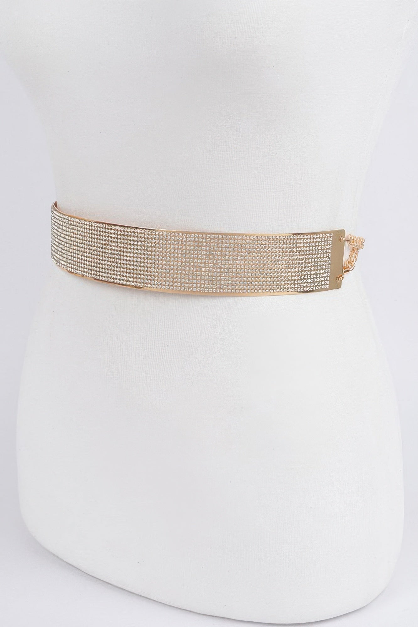 Rhinestone Metal Waist Belt